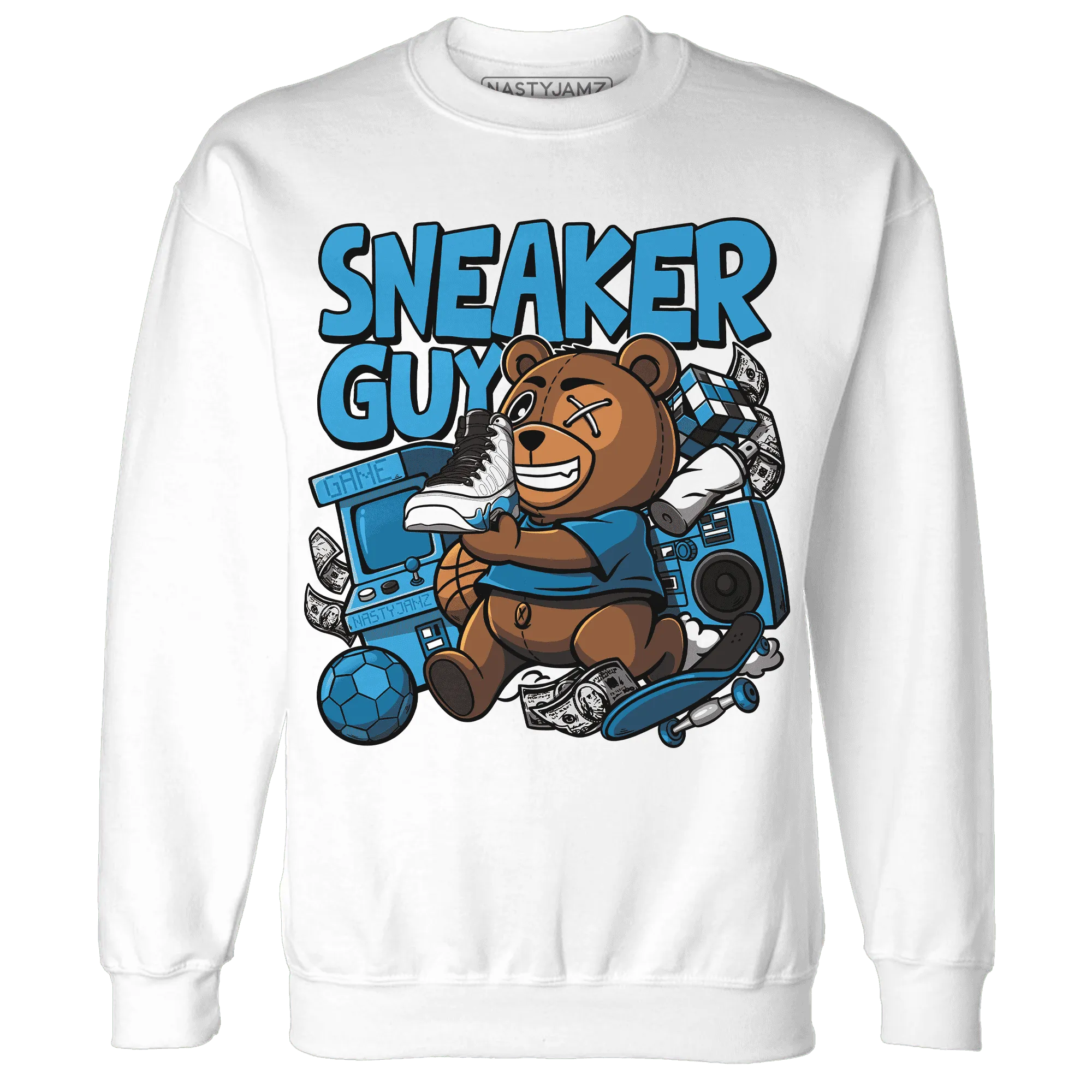 Powder-Blue-9s-Sweatshirt-Match-Sneaker-BER