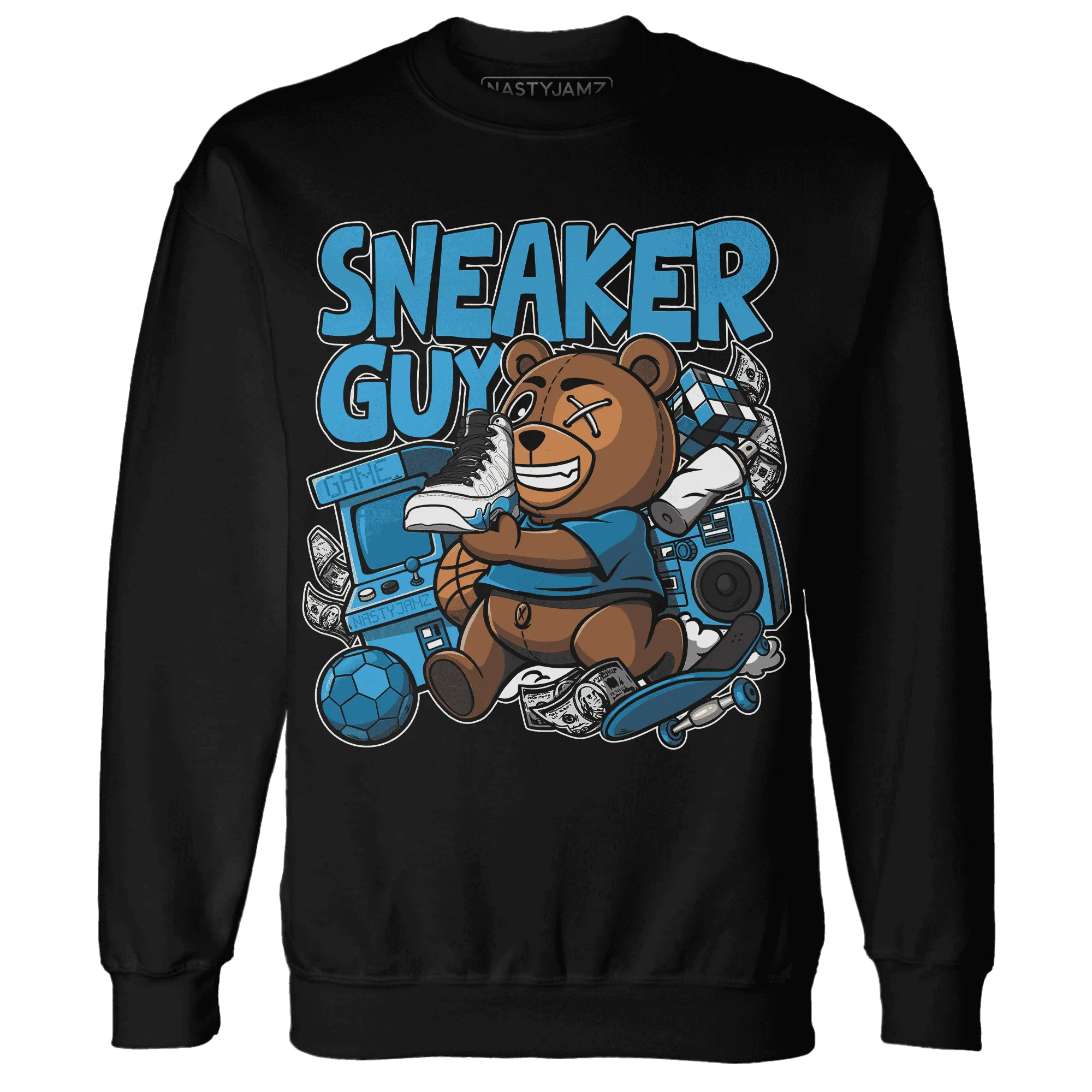 Powder-Blue-9s-Sweatshirt-Match-Sneaker-BER