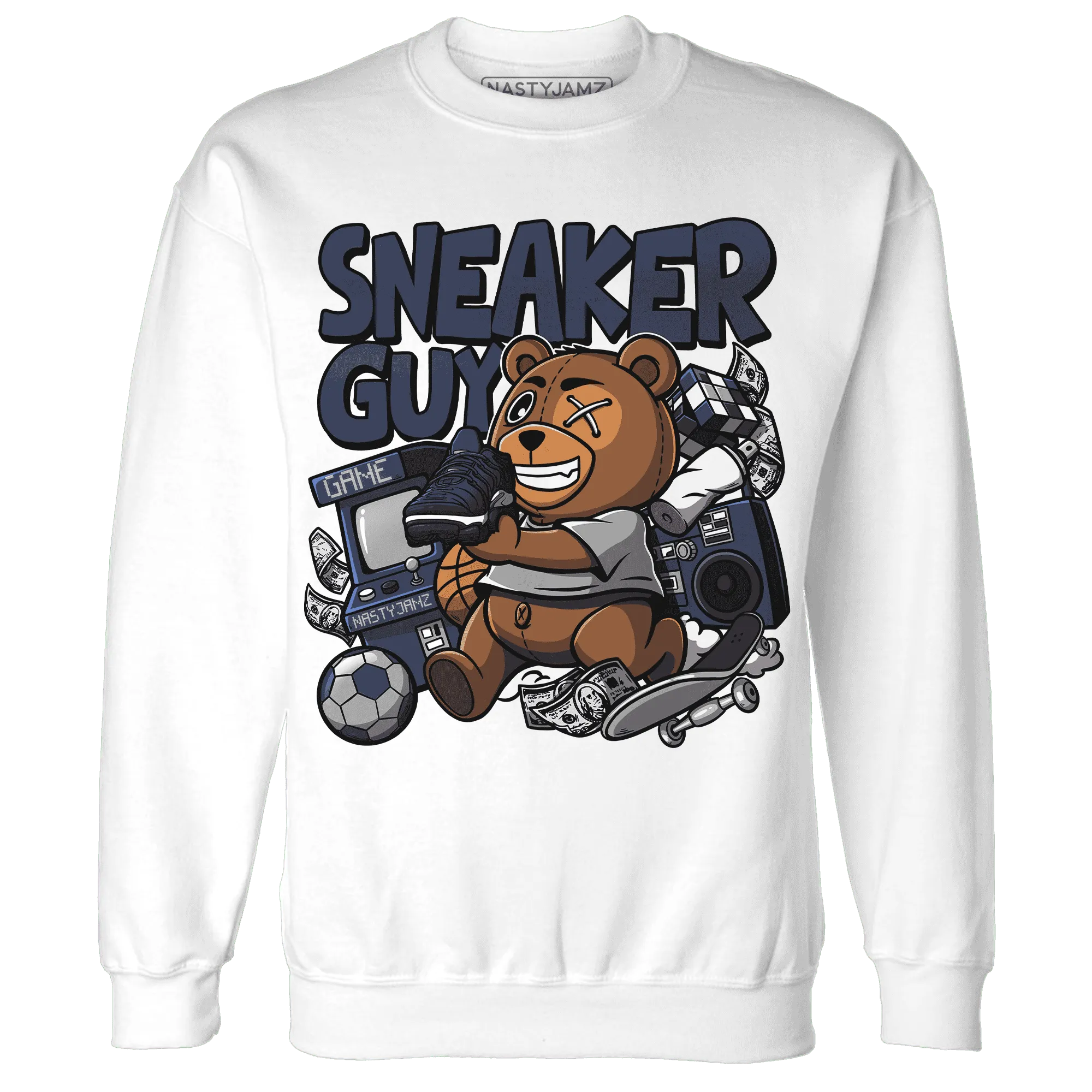 VaporMax-Plus-Midnight-Navy-White-Metallic-Silver-NastyJamz-Sweatshirt-Match-Sneaker-BER