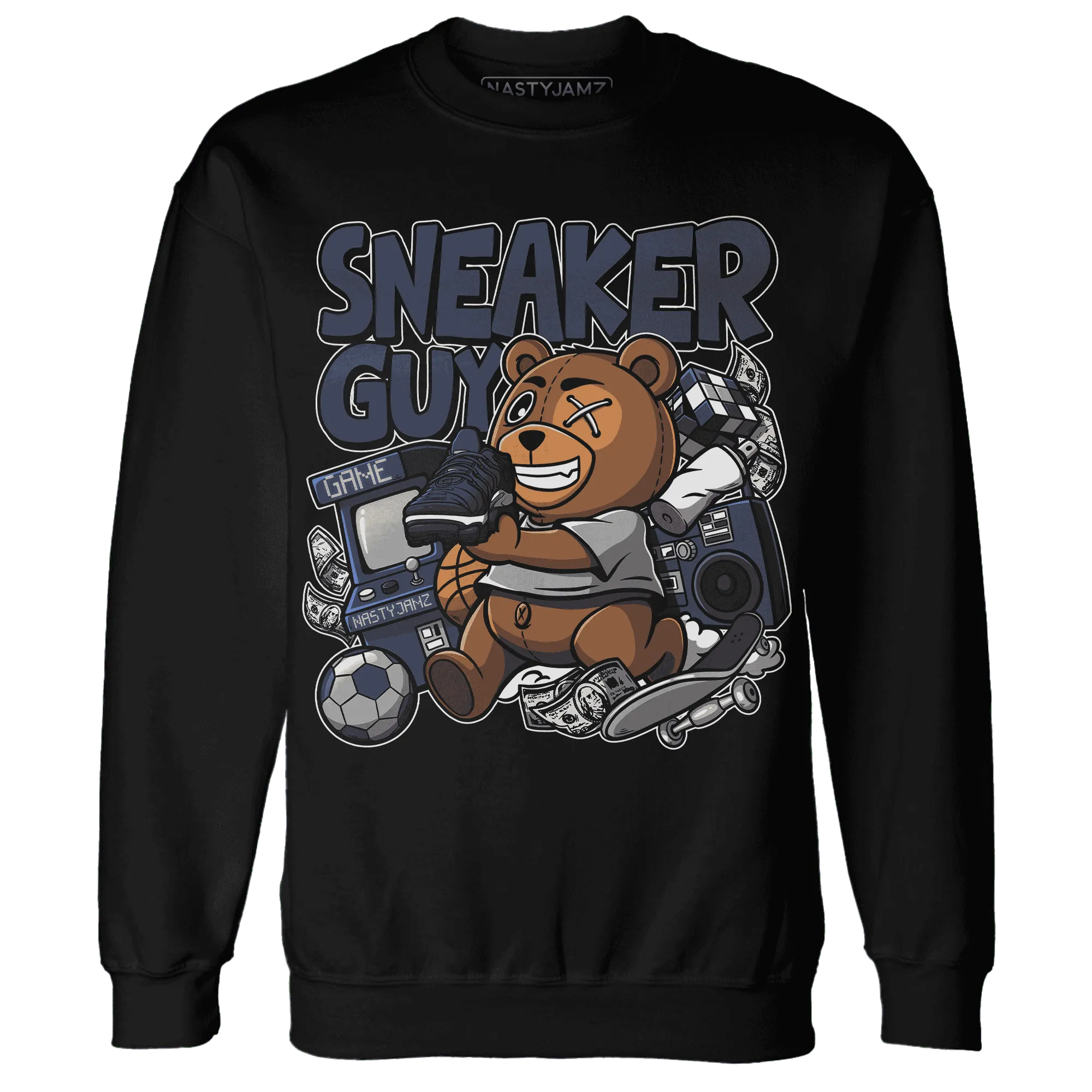 VaporMax-Plus-Midnight-Navy-White-Metallic-Silver-NastyJamz-Sweatshirt-Match-Sneaker-BER