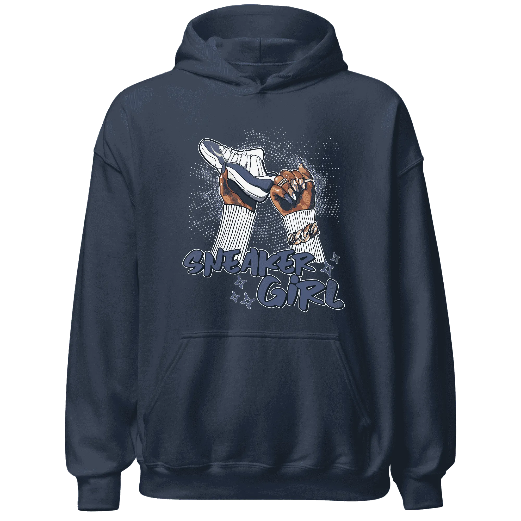 Low-Diffused-Blue-11s-Hoodie-Match-Sneaker-Girl-Nail