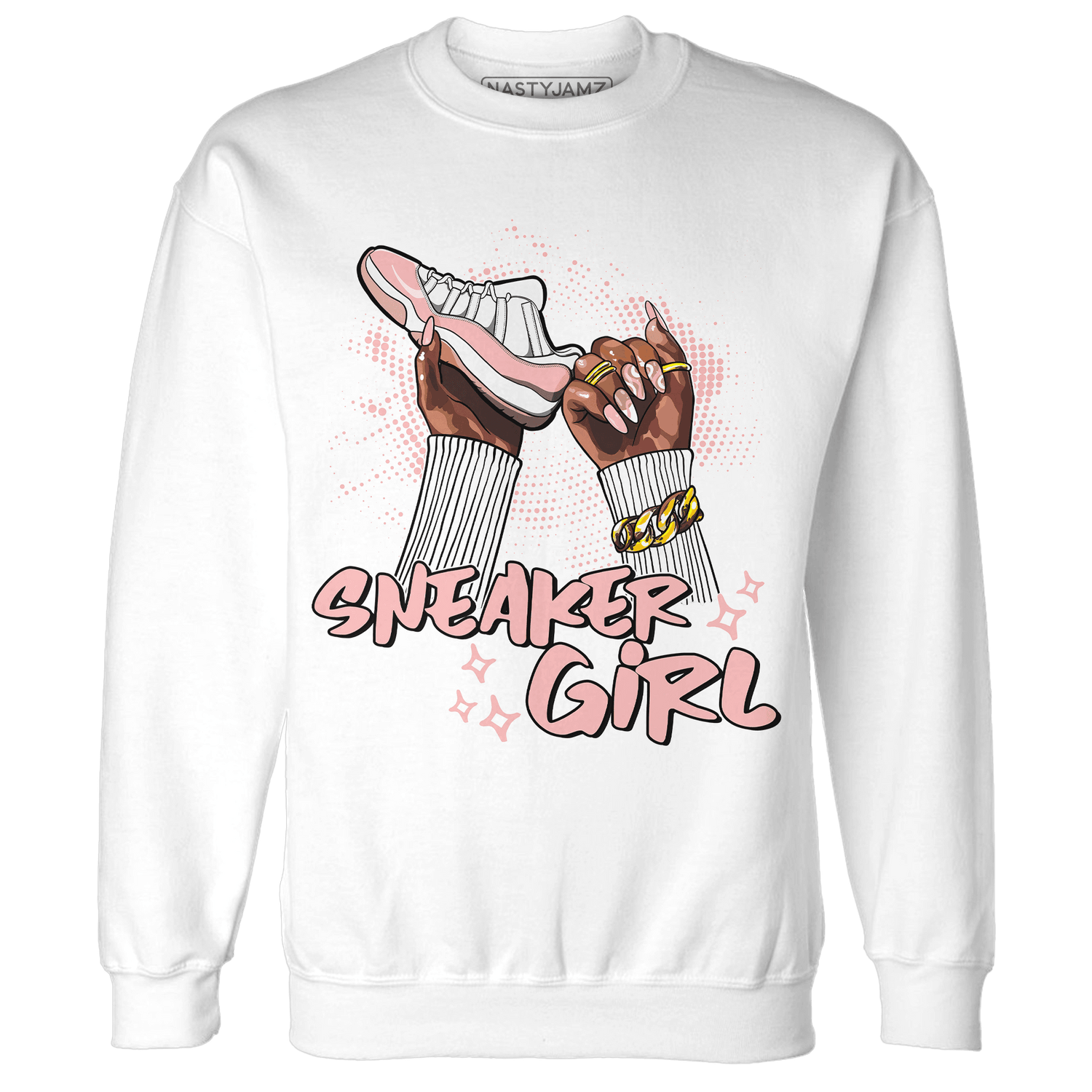 Low Legend Pink 11s Sweatshirt Match Sneaker Girl Nail - NastyJamz