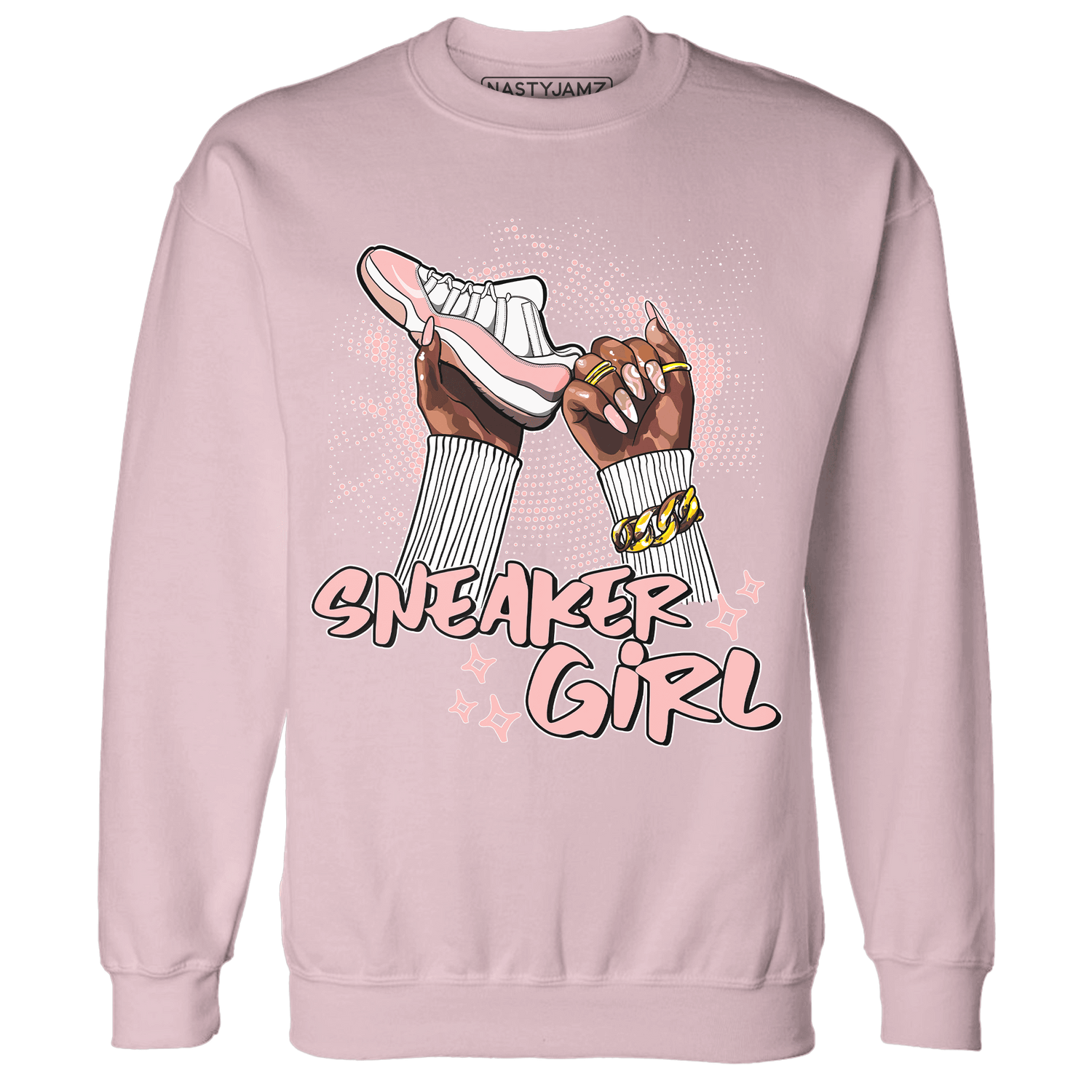 Low Legend Pink 11s Sweatshirt Match Sneaker Girl Nail - NastyJamz