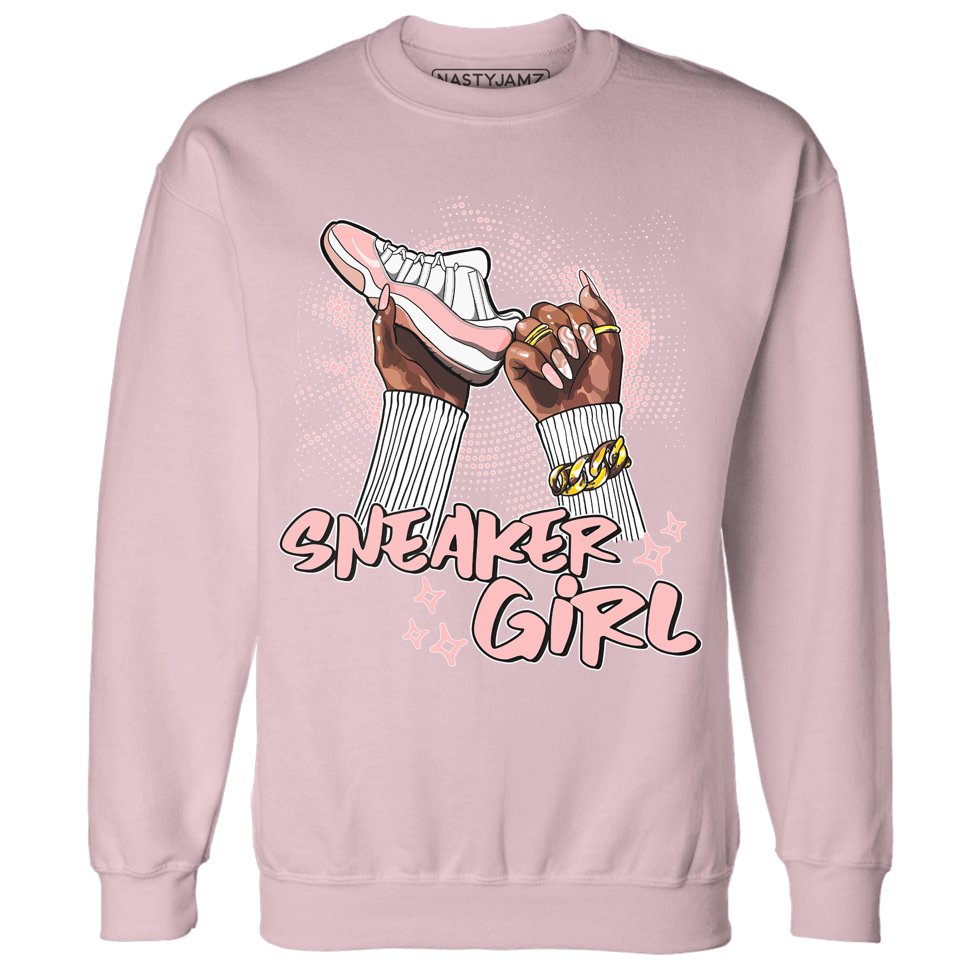 Low Legend Pink 11s Sweatshirt Match Sneaker Girl Nail - NastyJamz