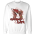 Dune Red 13s Sweatshirt Match Sneaker Girl Nail - NastyJamz