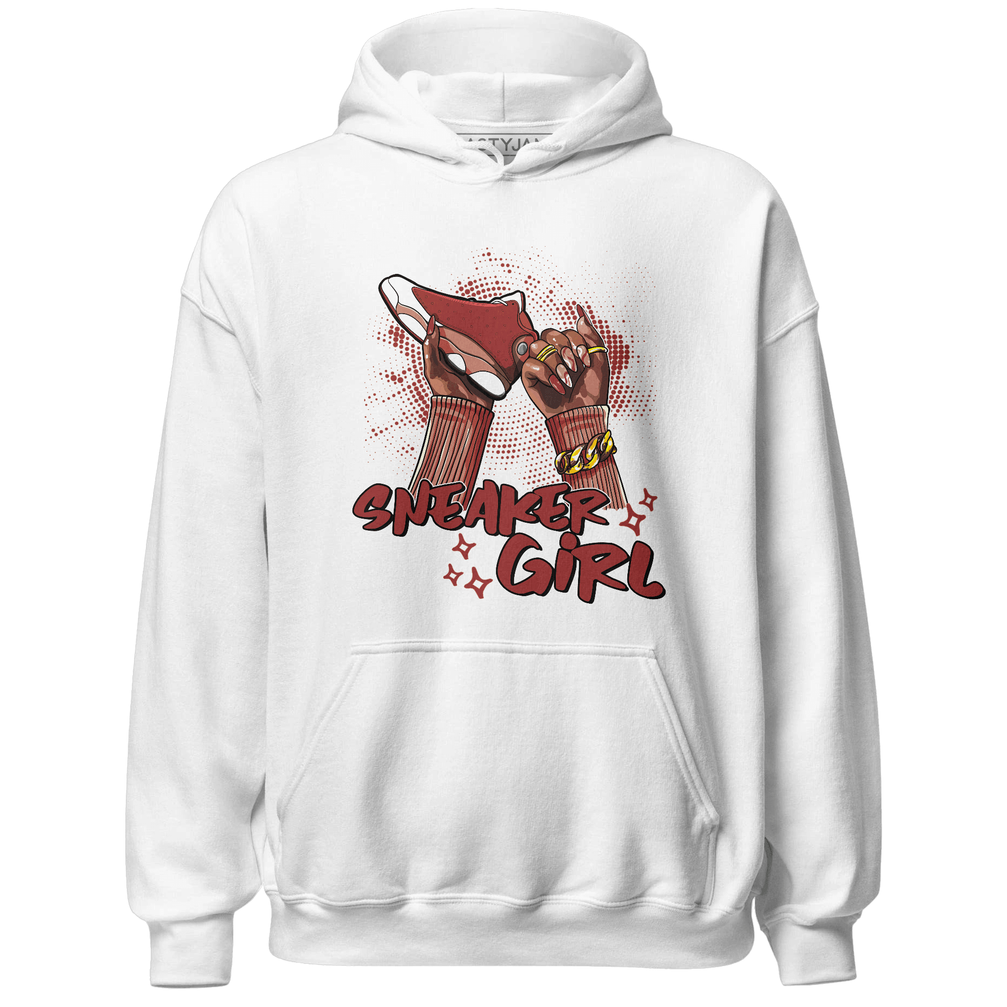 Dune Red 13s Hoodie Match Sneaker Girl Nail - NastyJamz