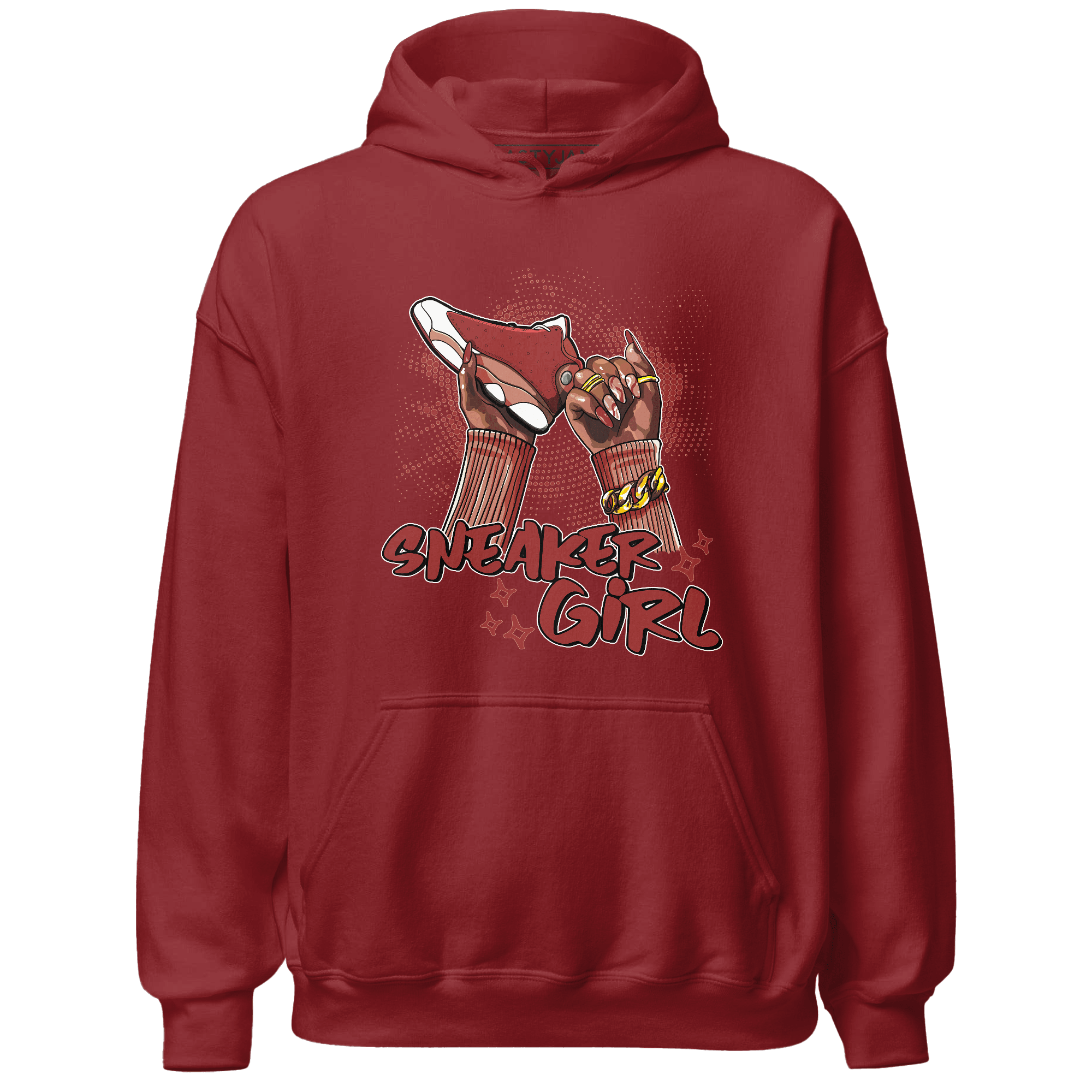 Dune Red 13s Hoodie Match Sneaker Girl Nail - NastyJamz