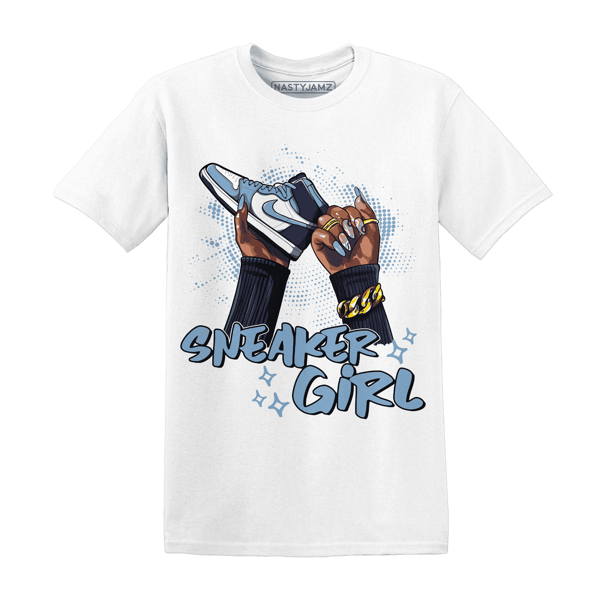 First In Flight 1s T Shirt Match Sneaker Girl Nail - NastyJamz