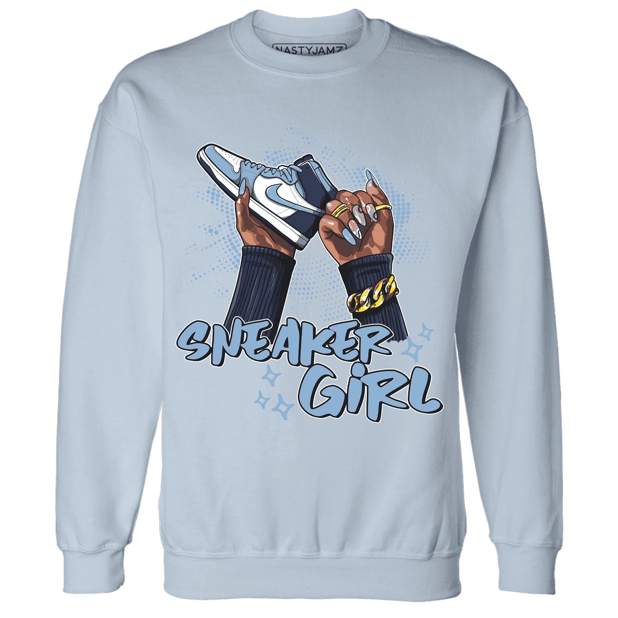 First In Flight 1s Sweatshirt Match Sneaker Girl Nail - NastyJamz