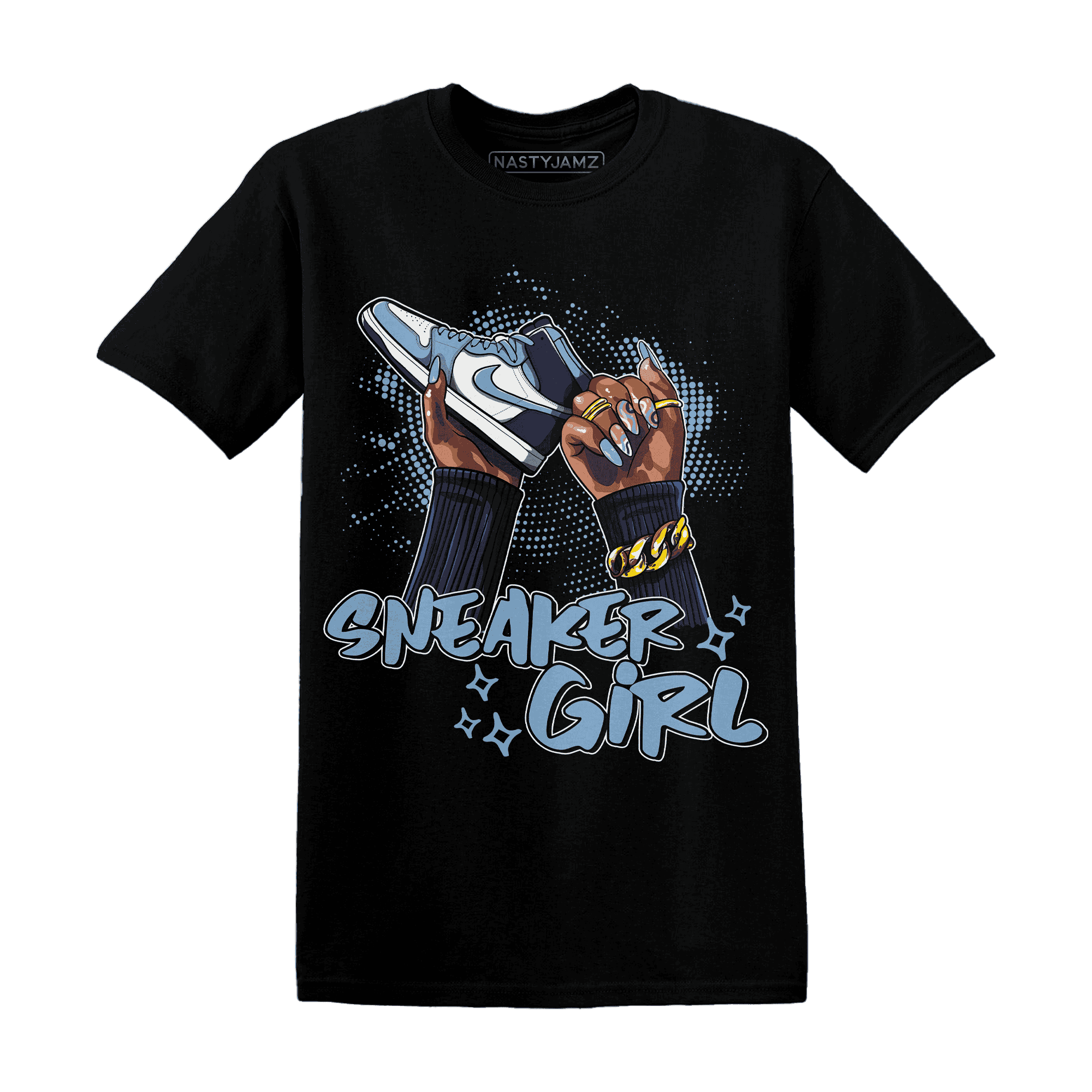 First In Flight 1s T Shirt Match Sneaker Girl Nail - NastyJamz
