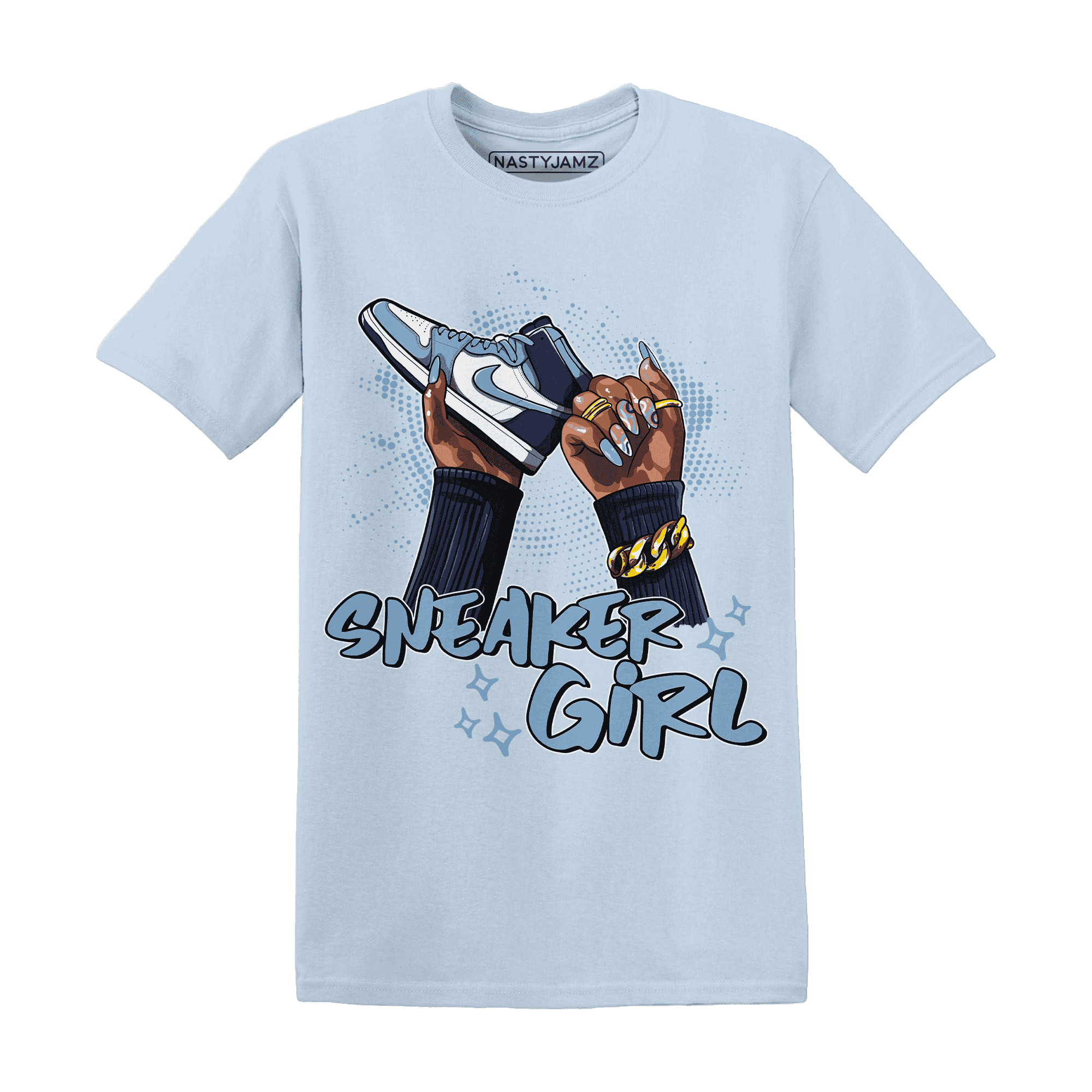 First In Flight 1s T Shirt Match Sneaker Girl Nail - NastyJamz