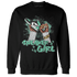High OG Green Glow 1s Sweatshirt Match Sneaker Girl Nail - NastyJamz
