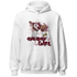 High White Team Red 1s Hoodie Match Sneaker Girl Nail - NastyJamz