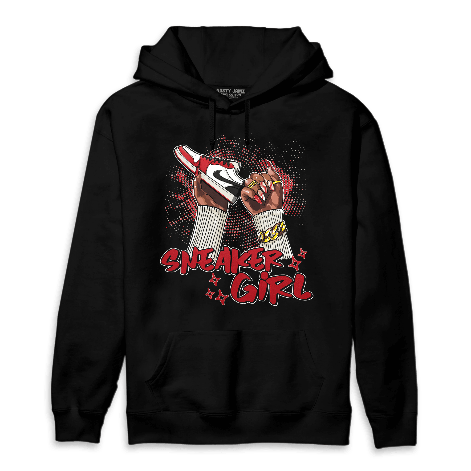 Low OG Trophy Room 1s Hoodie Match Sneaker Girl Nail - NastyJamz