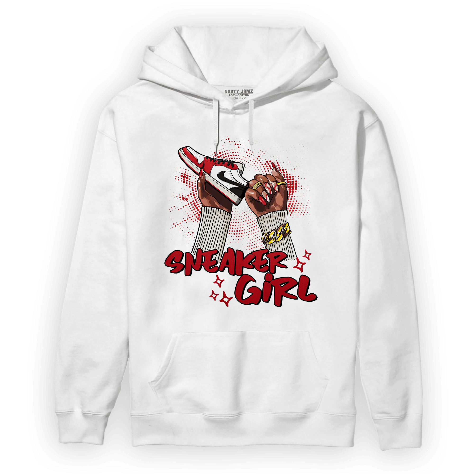 Low OG Trophy Room 1s Hoodie Match Sneaker Girl Nail - NastyJamz