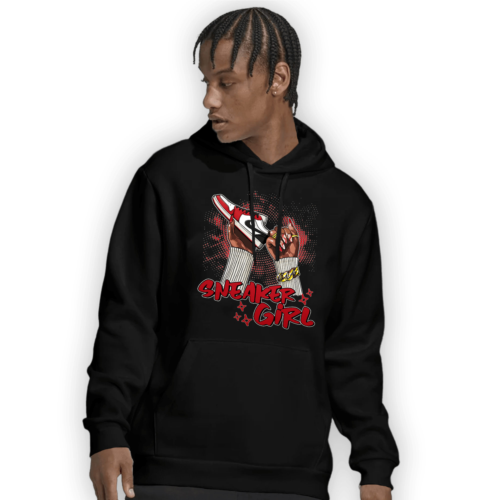 Low OG Trophy Room 1s Hoodie Match Sneaker Girl Nail - NastyJamz