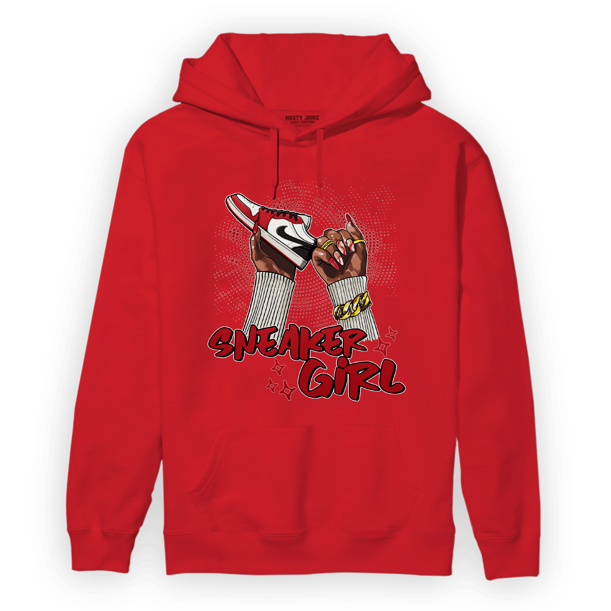 Low OG Trophy Room 1s Hoodie Match Sneaker Girl Nail - NastyJamz