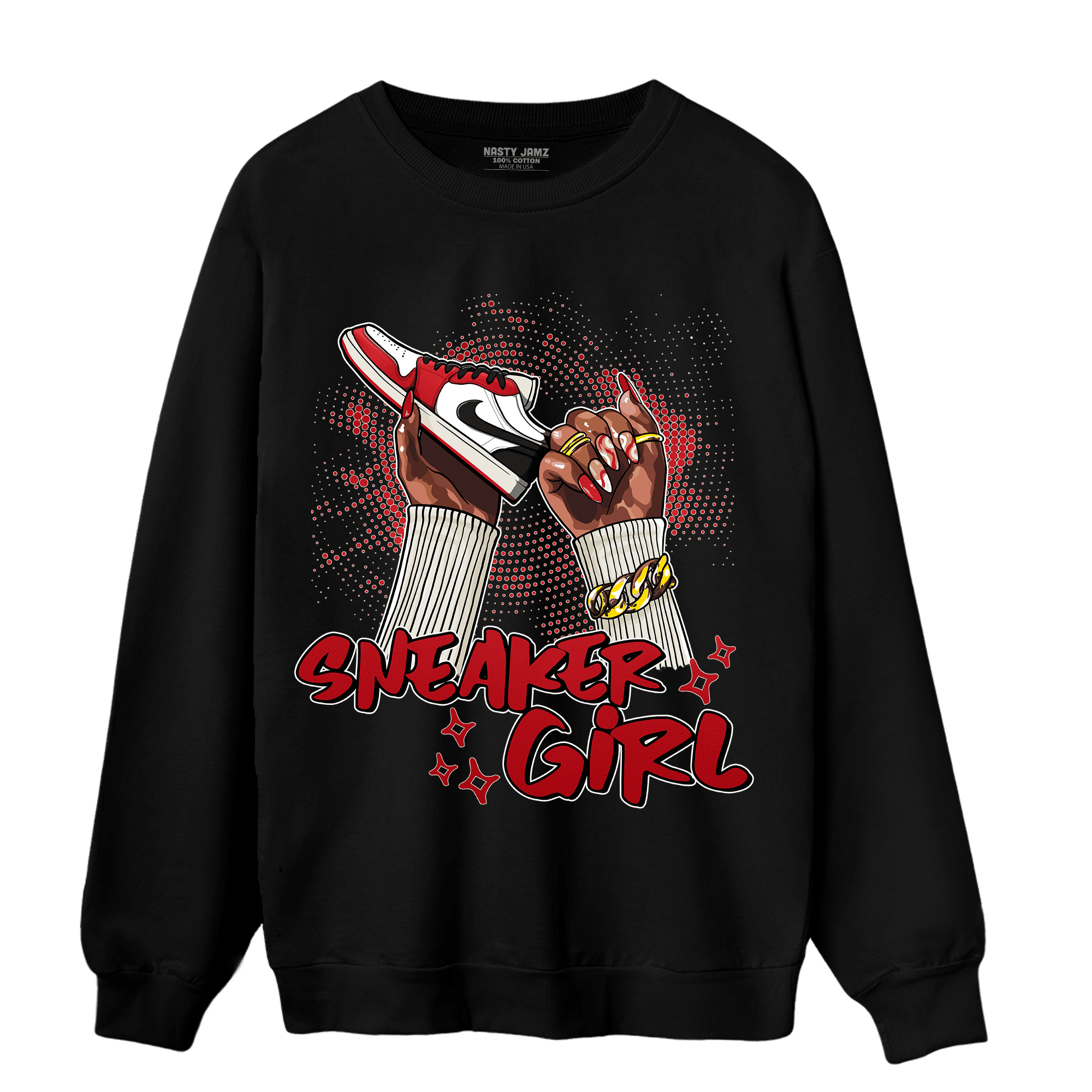 Low OG Trophy Room 1s Sweatshirt Match Sneaker Girl Nail - NastyJamz