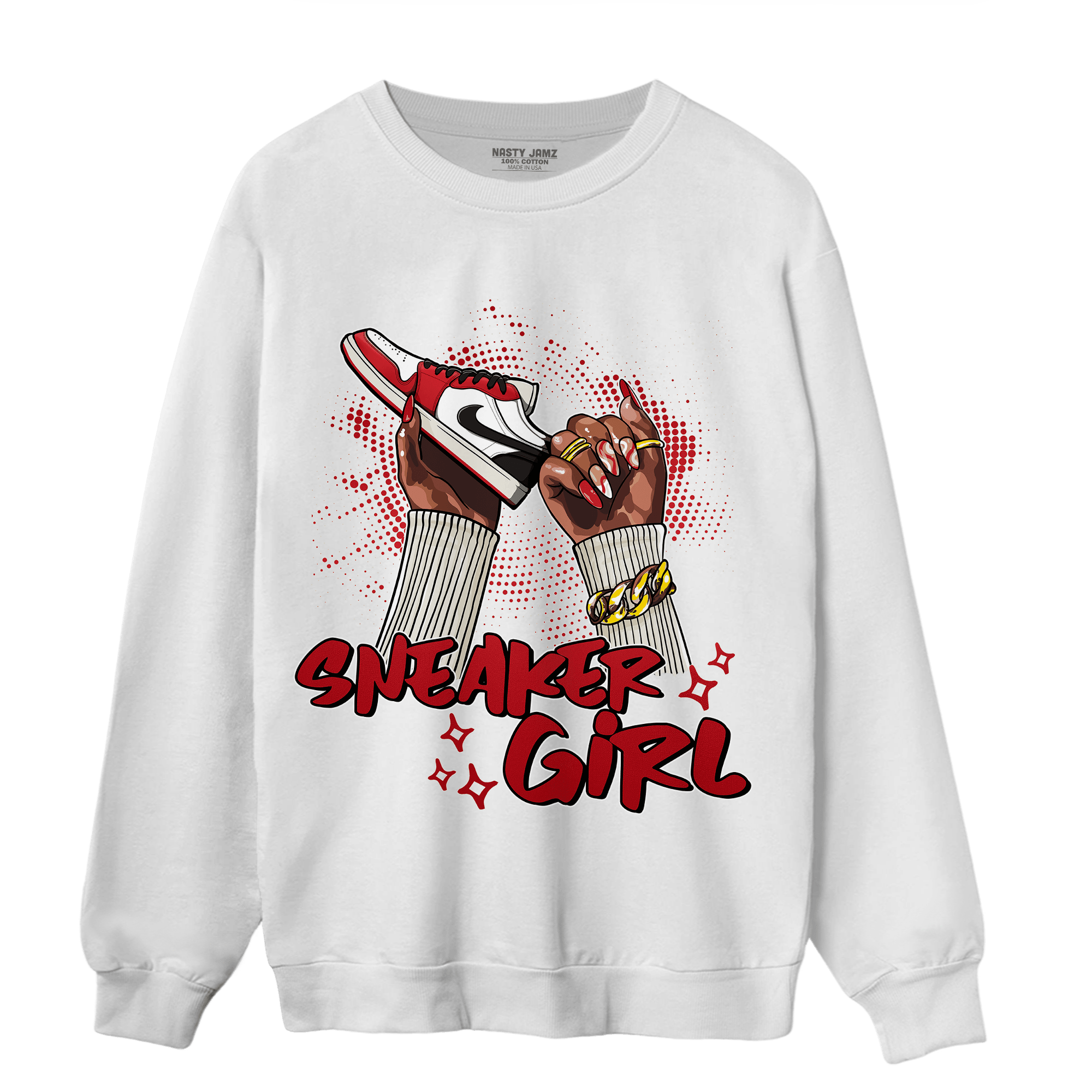 Low OG Trophy Room 1s Sweatshirt Match Sneaker Girl Nail - NastyJamz