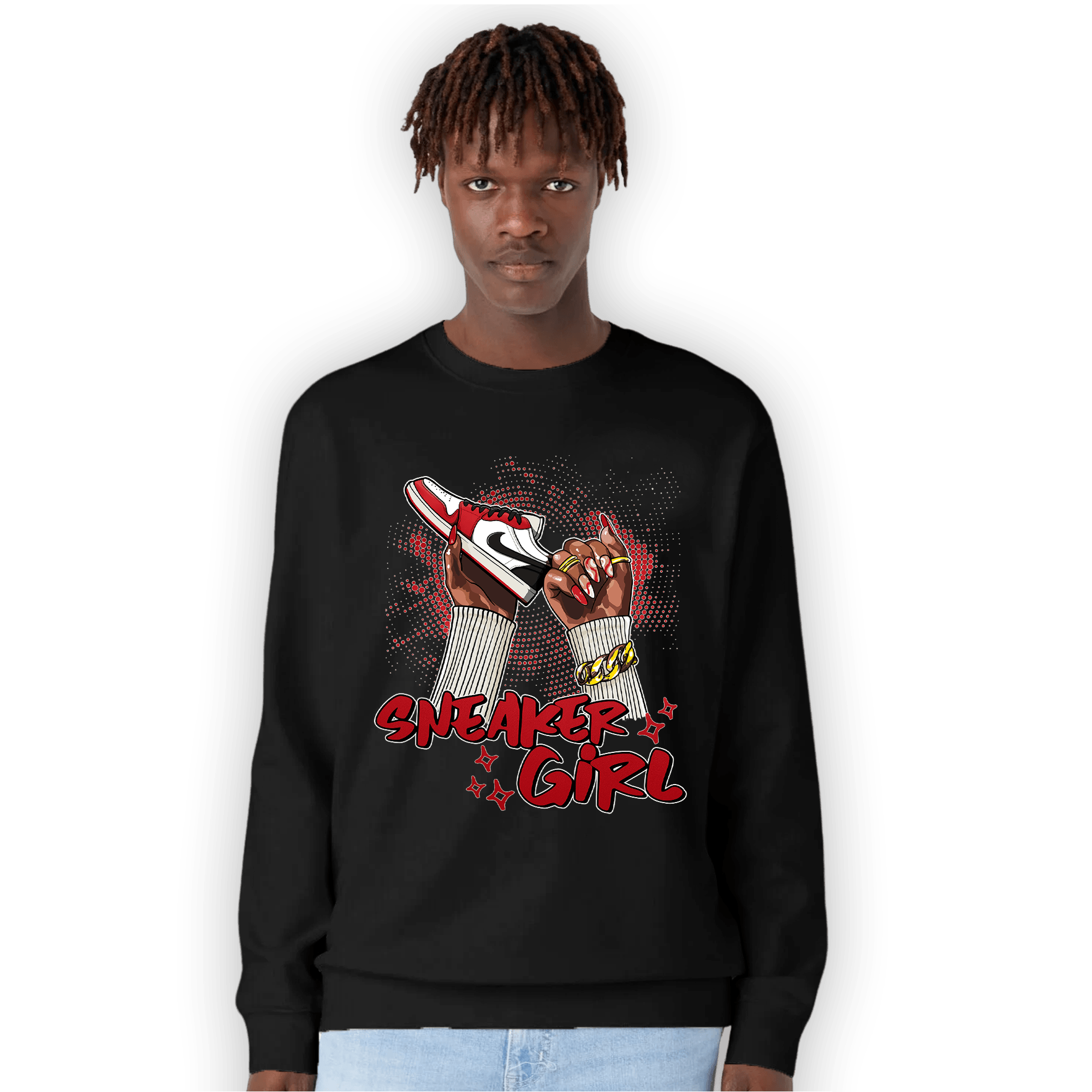 Low OG Trophy Room 1s Sweatshirt Match Sneaker Girl Nail - NastyJamz