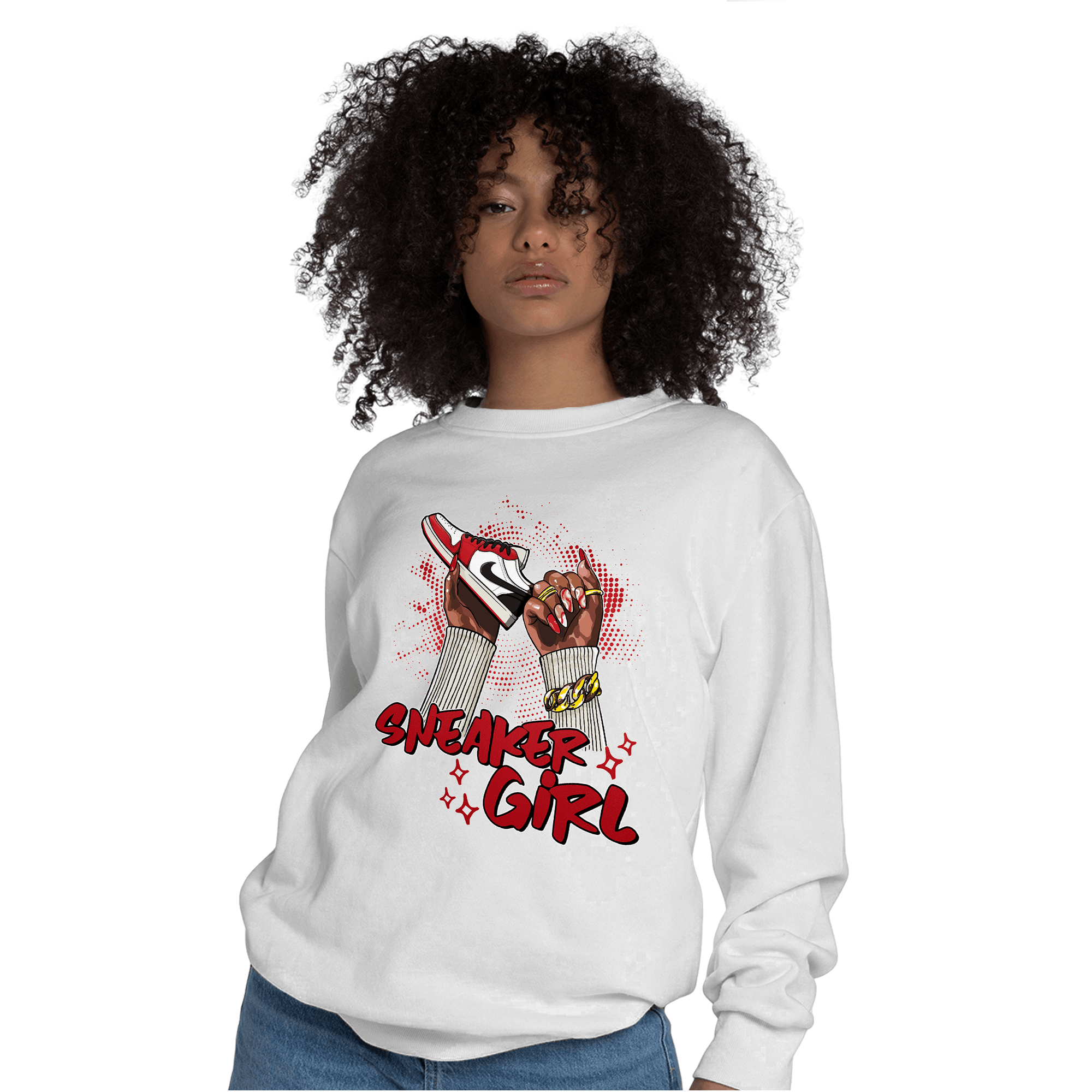 Low OG Trophy Room 1s Sweatshirt Match Sneaker Girl Nail - NastyJamz