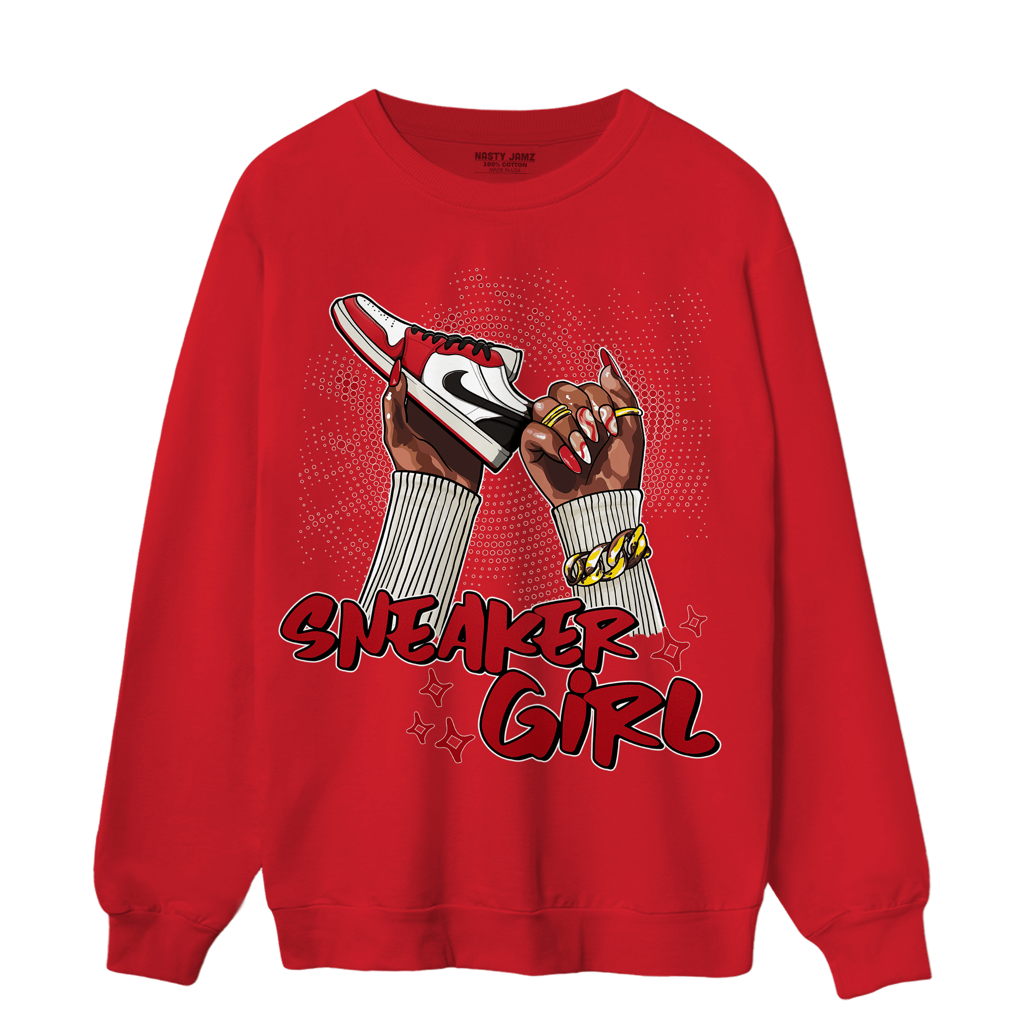 Low OG Trophy Room 1s Sweatshirt Match Sneaker Girl Nail - NastyJamz