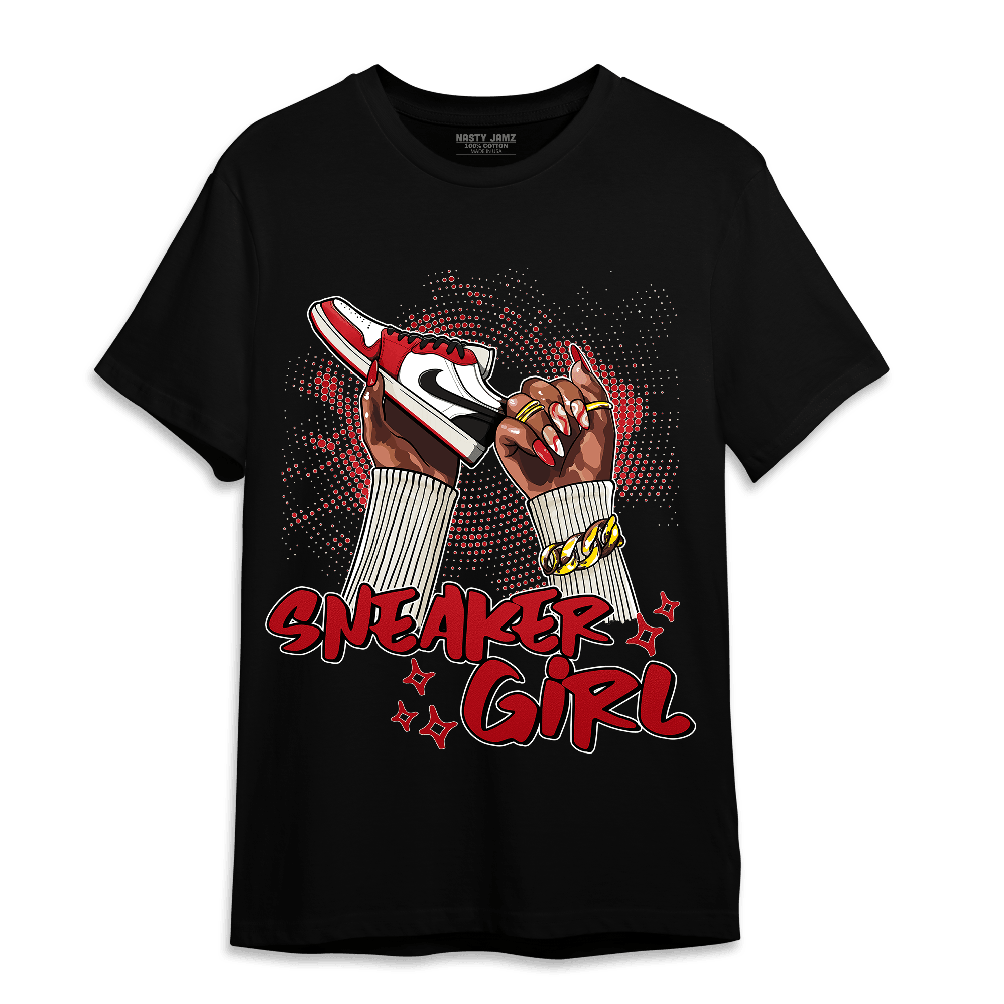 Low OG Trophy Room 1s T Shirt Match Sneaker Girl Nail - NastyJamz