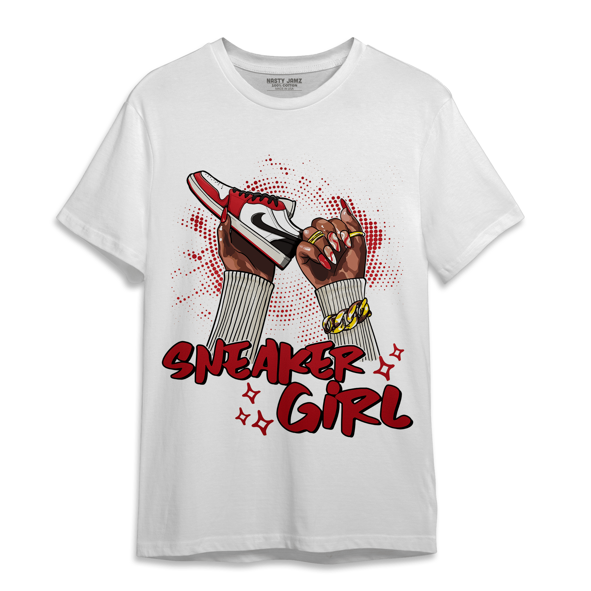 Low OG Trophy Room 1s T Shirt Match Sneaker Girl Nail - NastyJamz