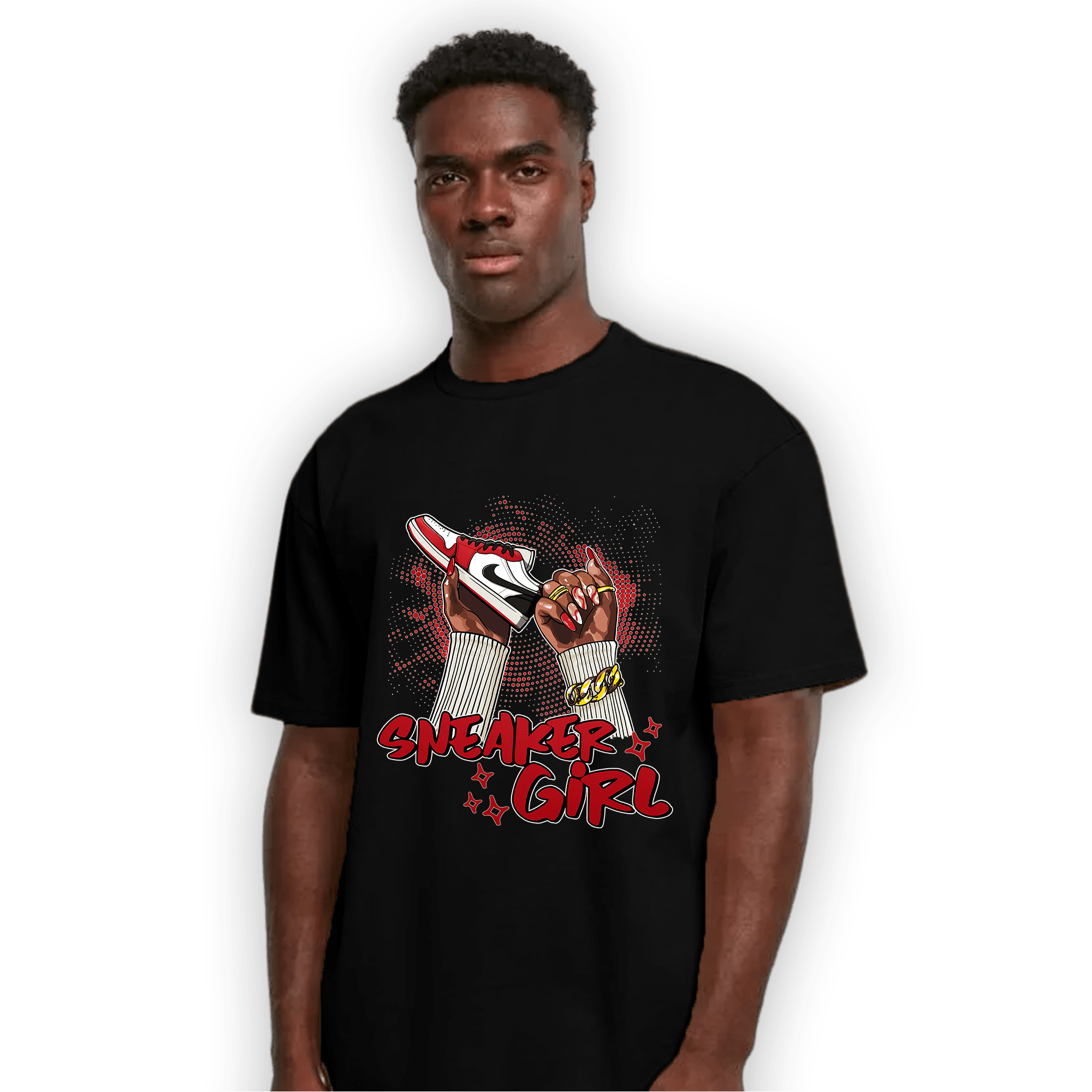 Low OG Trophy Room 1s T Shirt Match Sneaker Girl Nail - NastyJamz