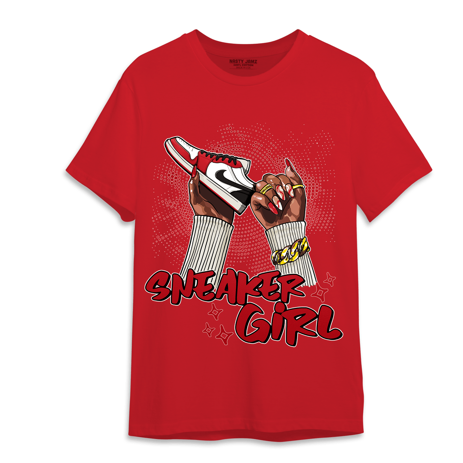 Low OG Trophy Room 1s T Shirt Match Sneaker Girl Nail - NastyJamz