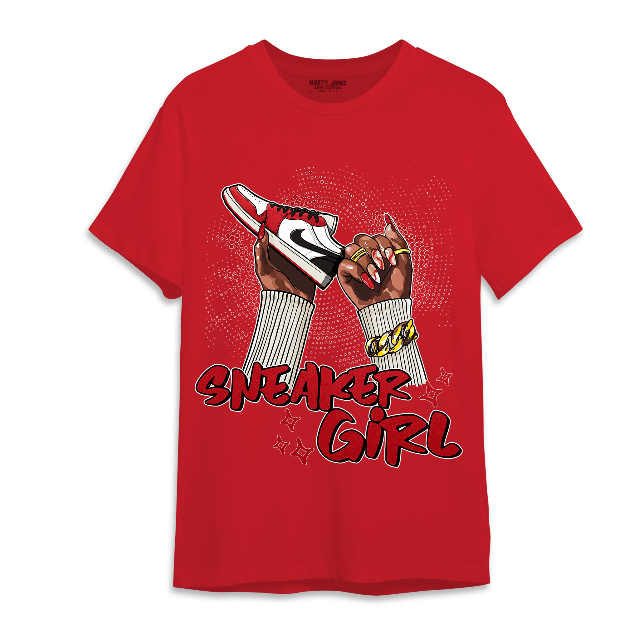 Low OG Trophy Room 1s T Shirt Match Sneaker Girl Nail - NastyJamz