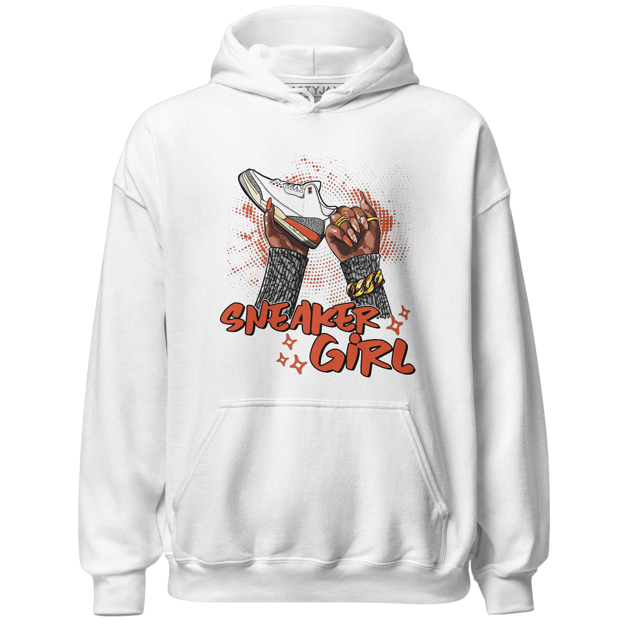 Georgia Peach 3s Hoodie Match Sneaker Girl Nail - NastyJamz