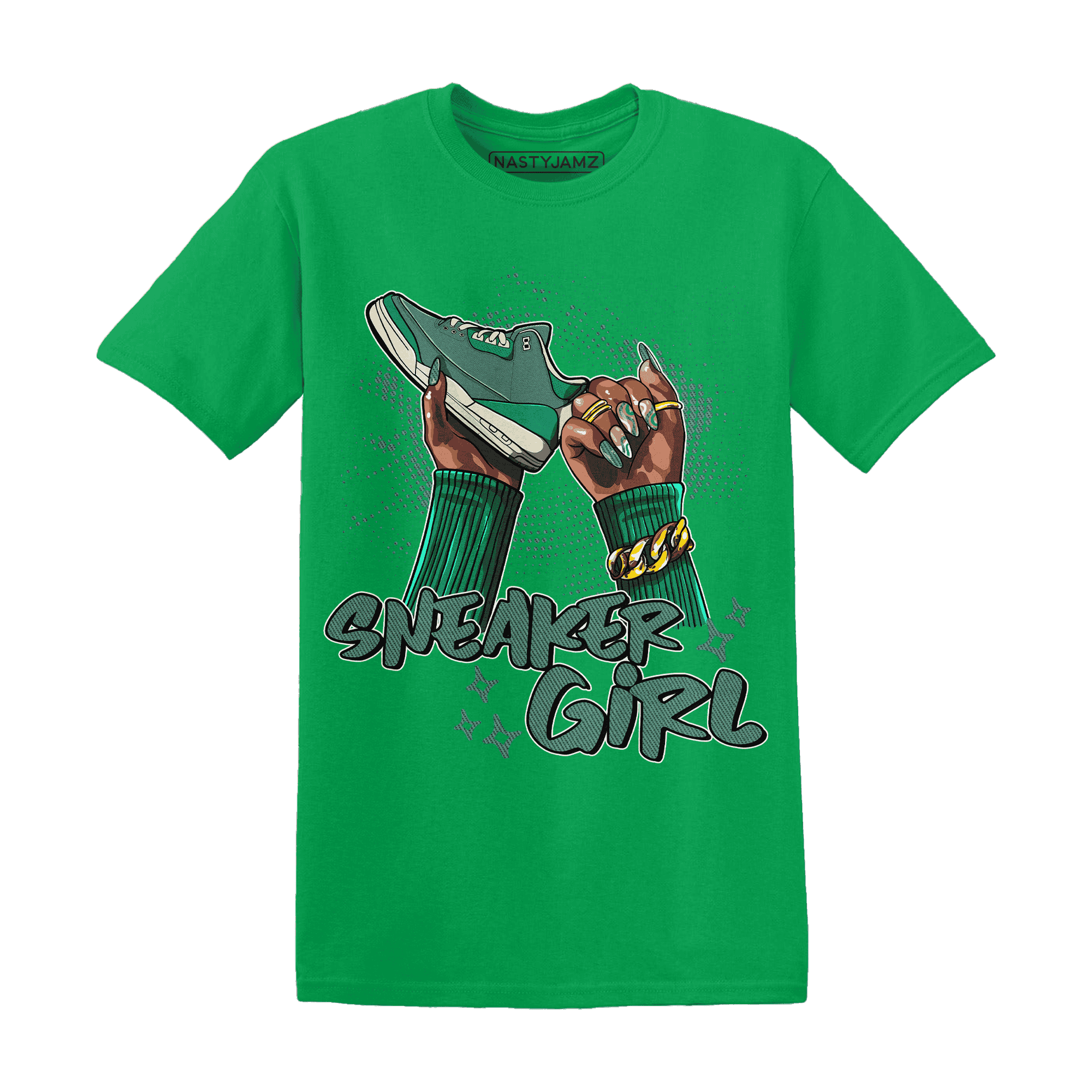 Nina CN Abney 3s T Shirt Match Sneaker Girl Nail - NastyJamz