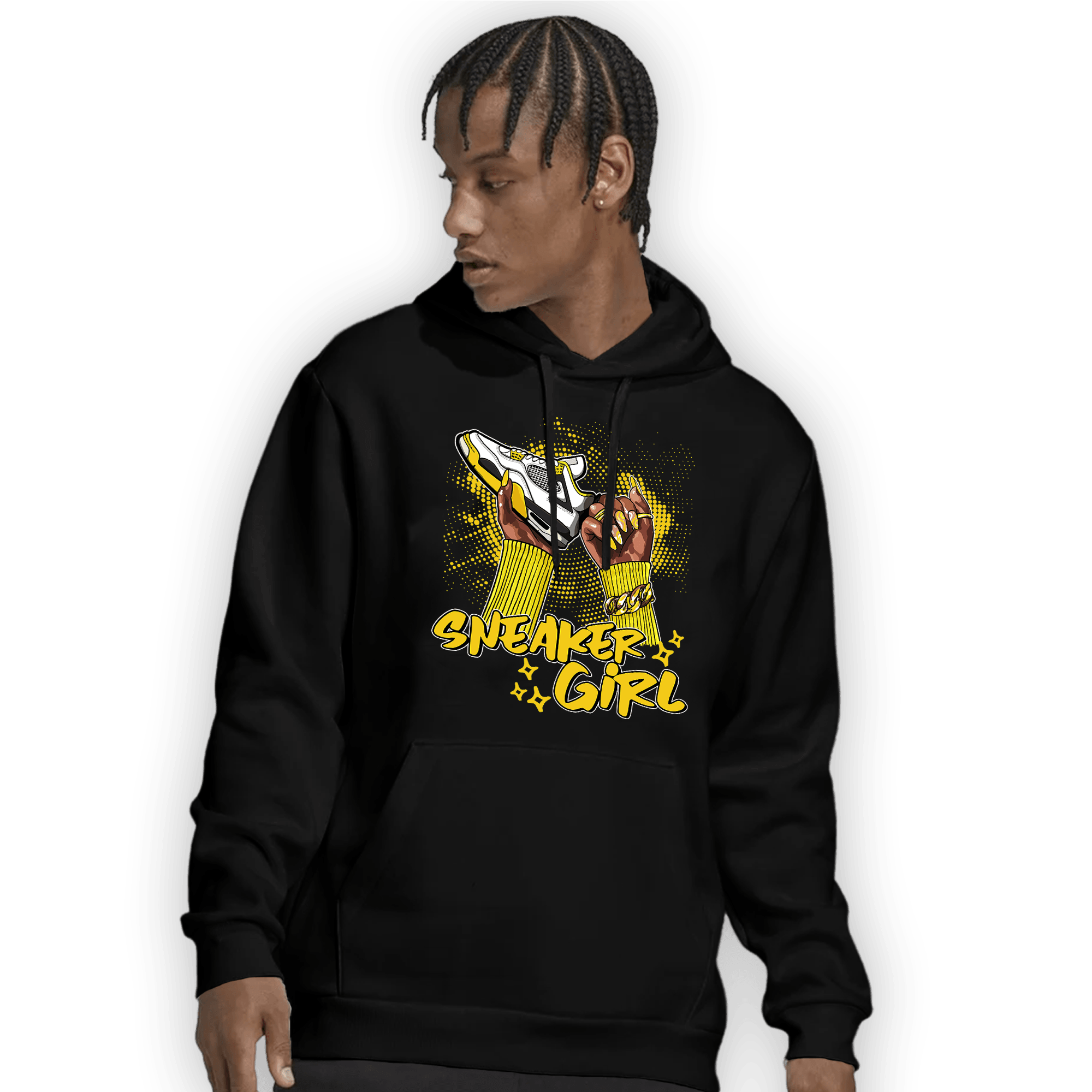Vivid Sulfur 4s Hoodie Match Sneaker Girl Nail - NastyJamz