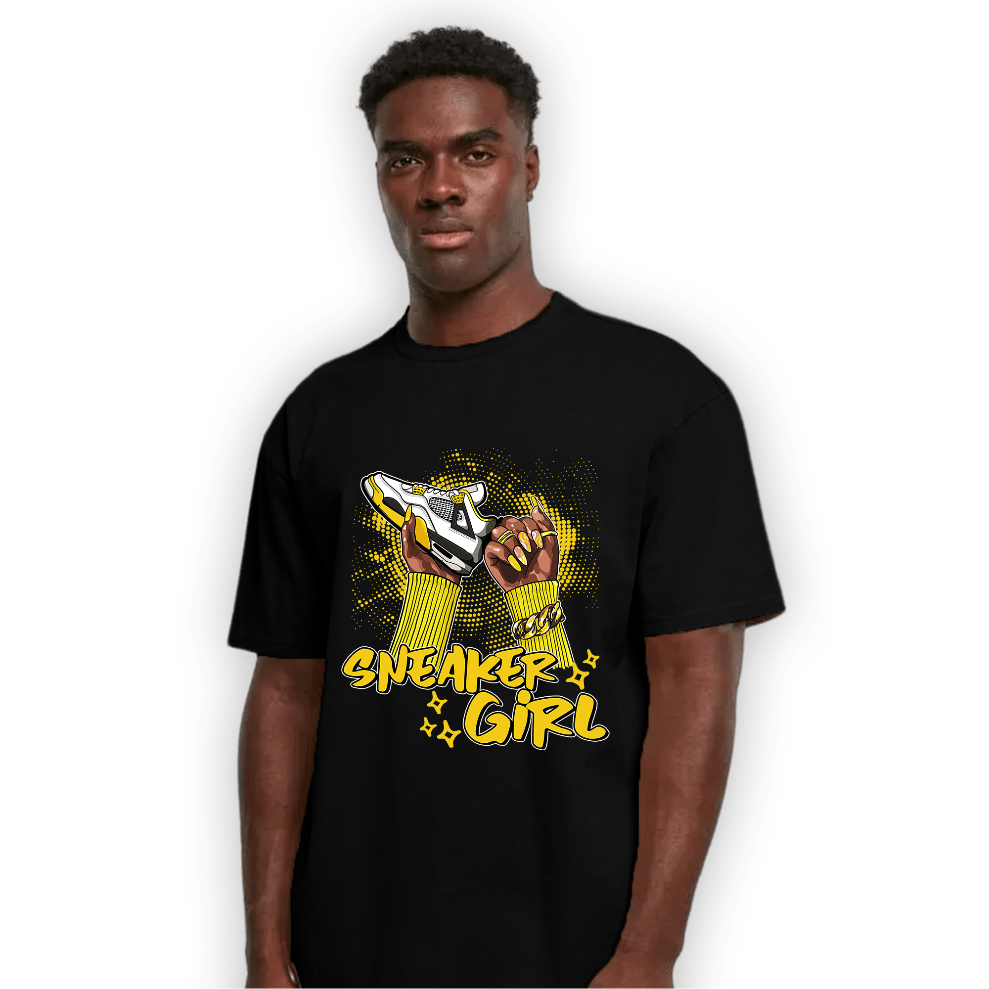 Vivid Sulfur 4s T Shirt Match Sneaker Girl Nail - NastyJamz