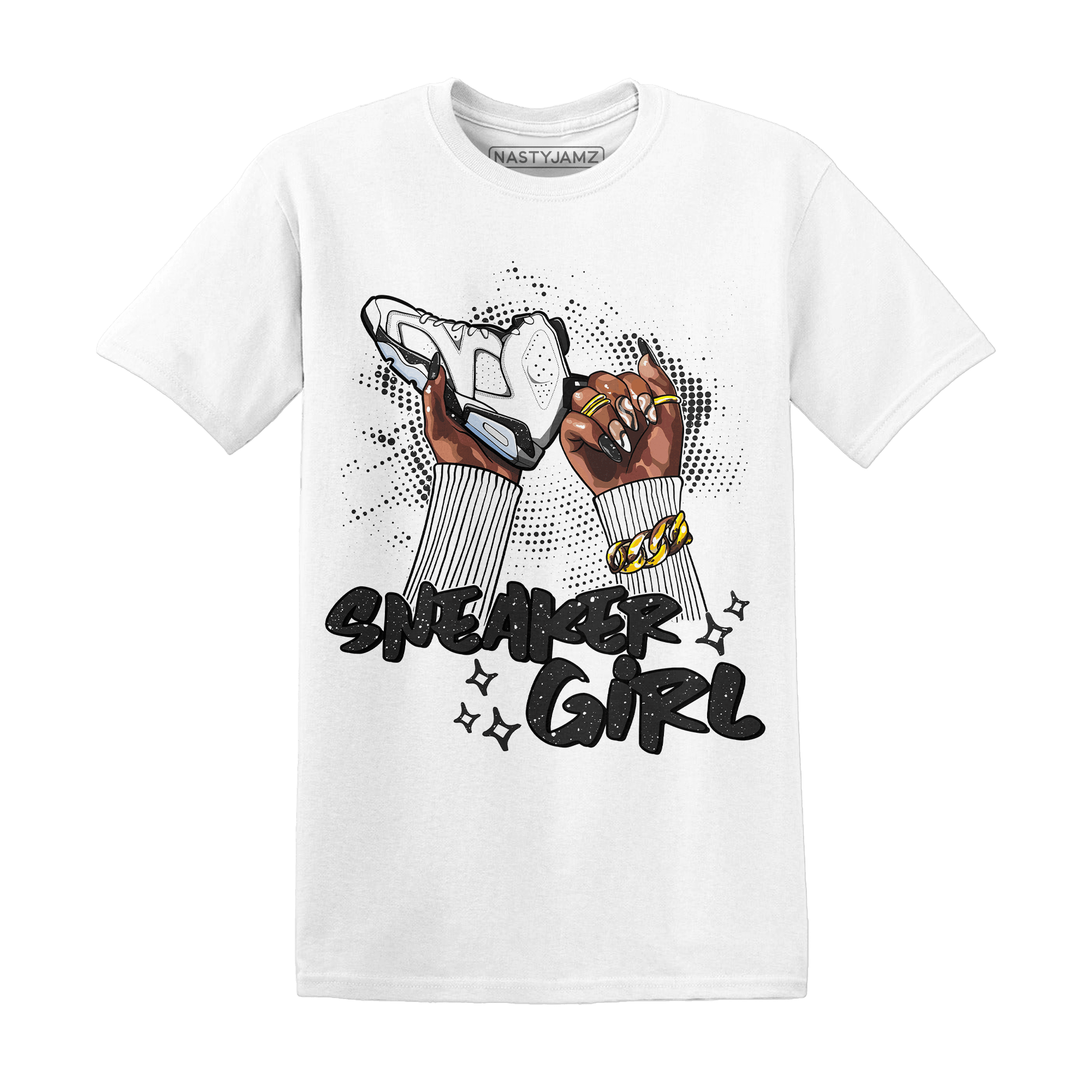 Reverse Oreo 6s T Shirt Match Sneaker Girl Nail - NastyJamz