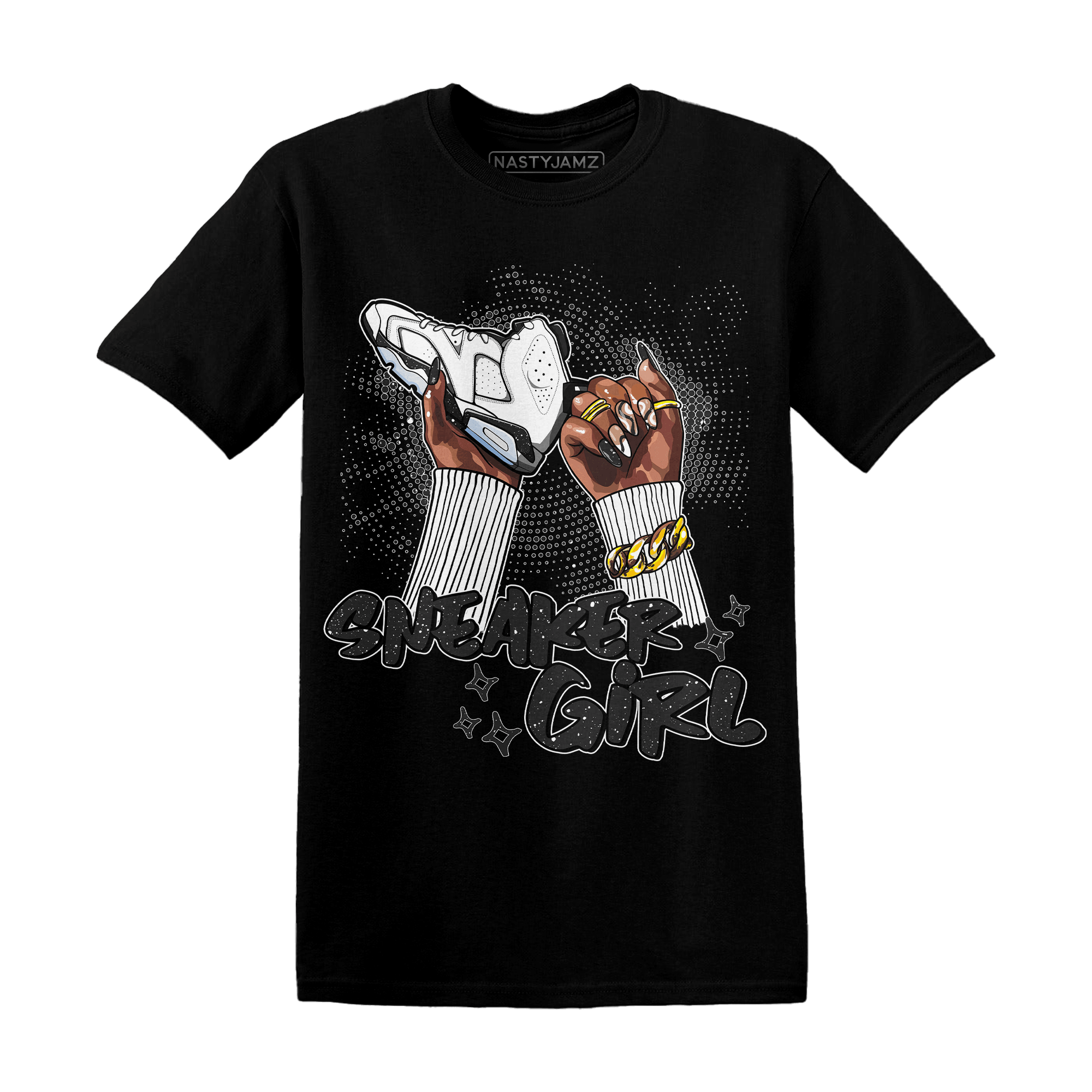 Reverse Oreo 6s T Shirt Match Sneaker Girl Nail - NastyJamz