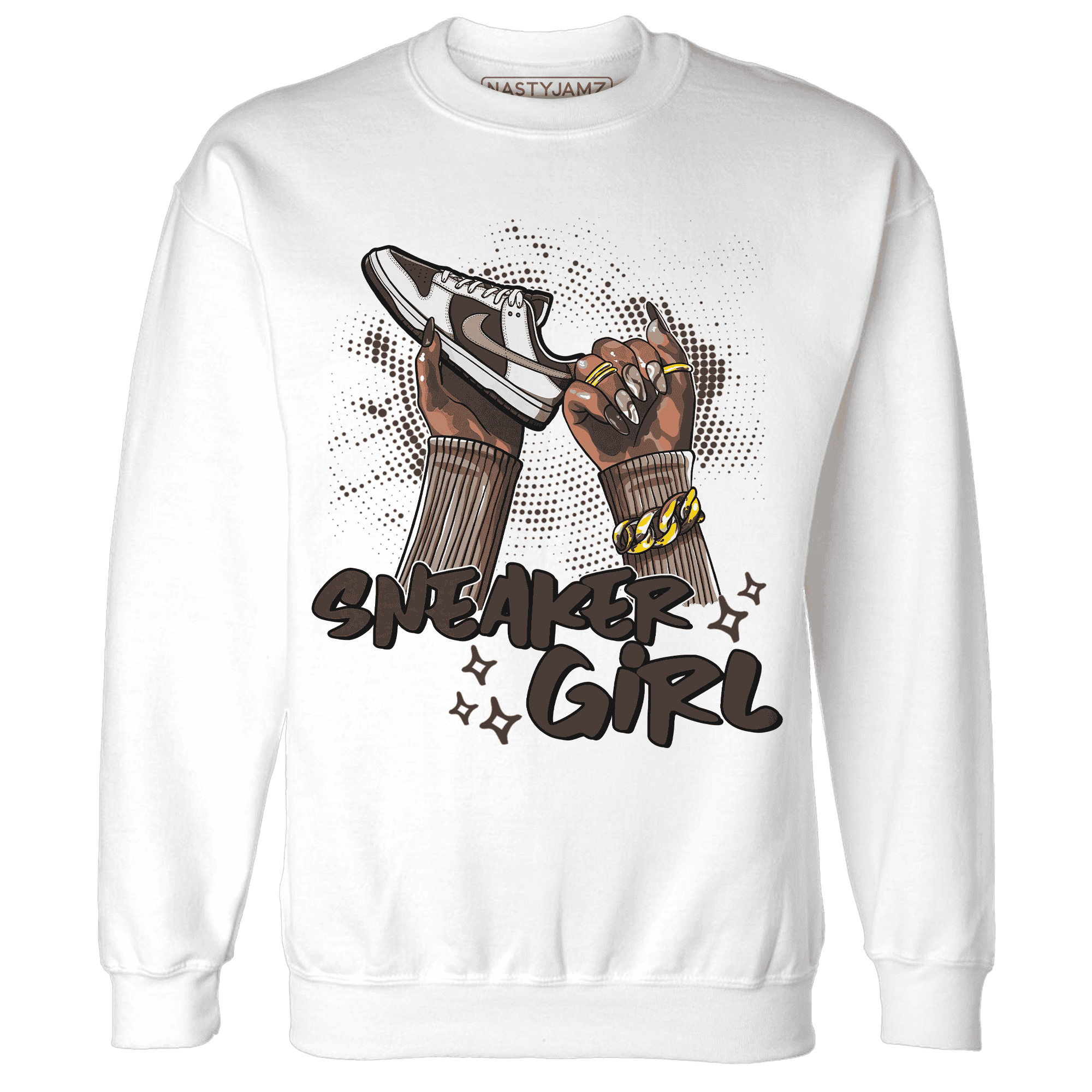 Dunk Low Baroque Brown Sweatshirt Match Sneaker Girl Nail - NastyJamz