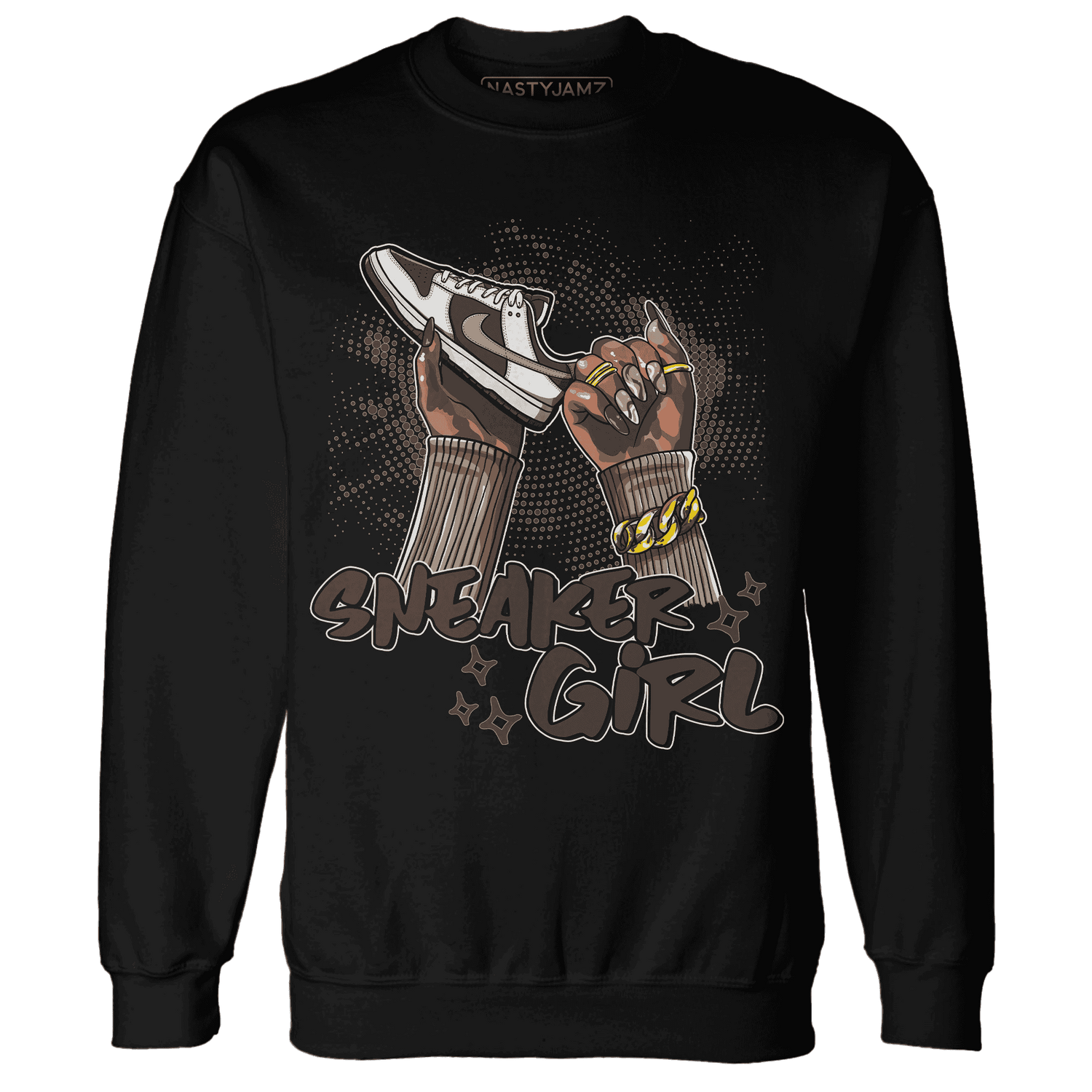 Dunk Low Baroque Brown Sweatshirt Match Sneaker Girl Nail - NastyJamz