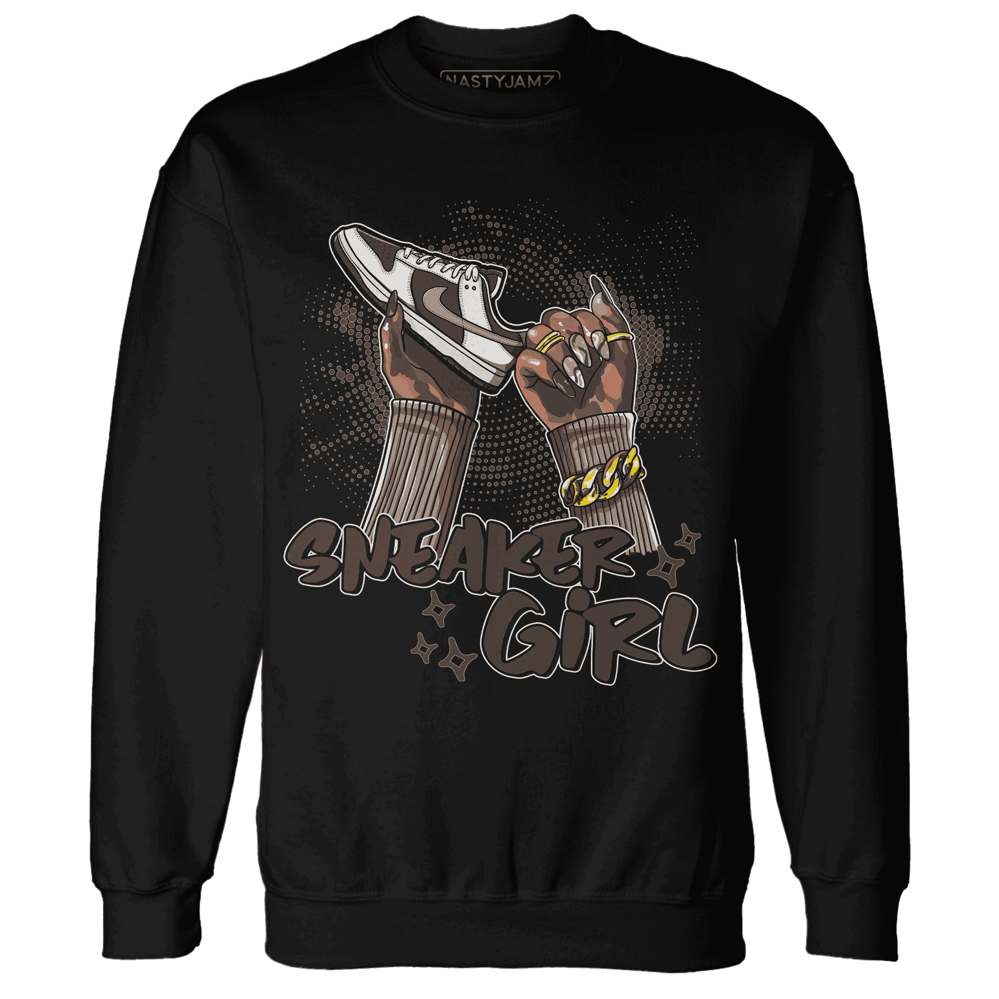 Dunk Low Baroque Brown Sweatshirt Match Sneaker Girl Nail - NastyJamz