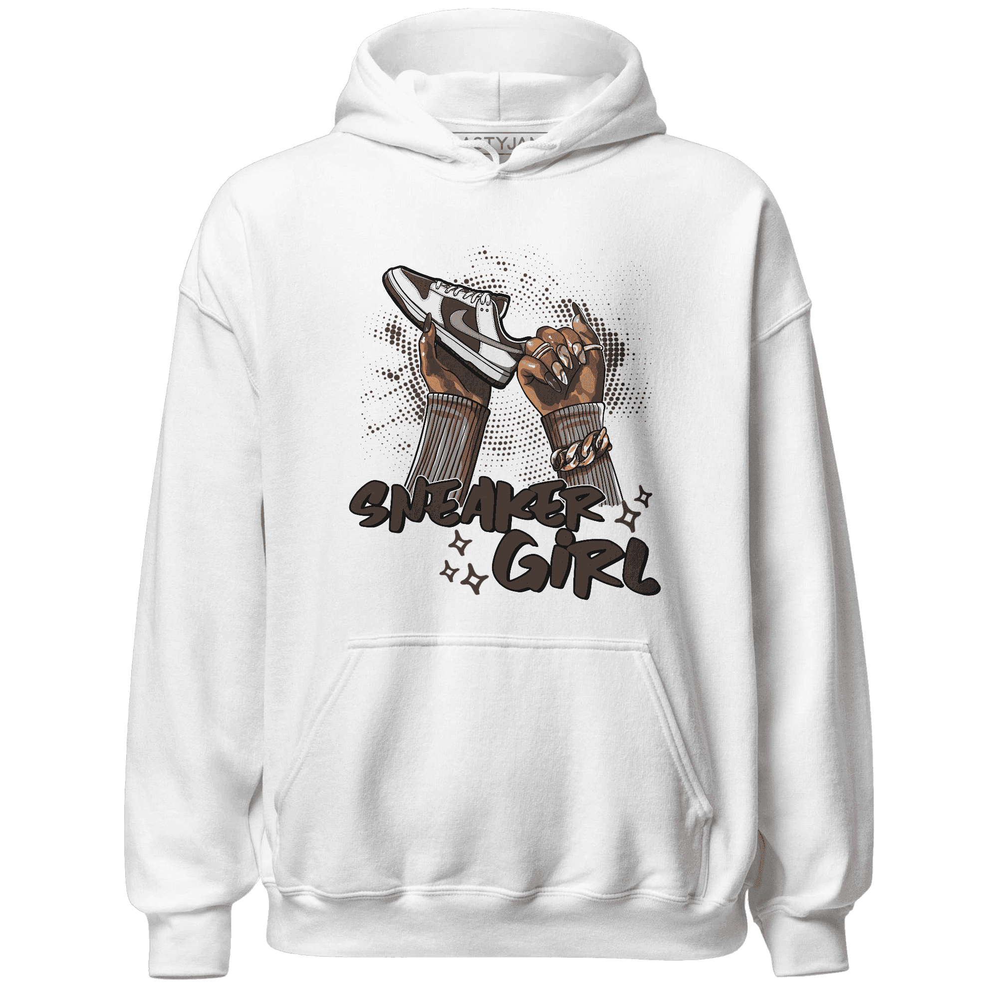 Dunk Low Baroque Brown Hoodie Match Sneaker Girl Nail - NastyJamz