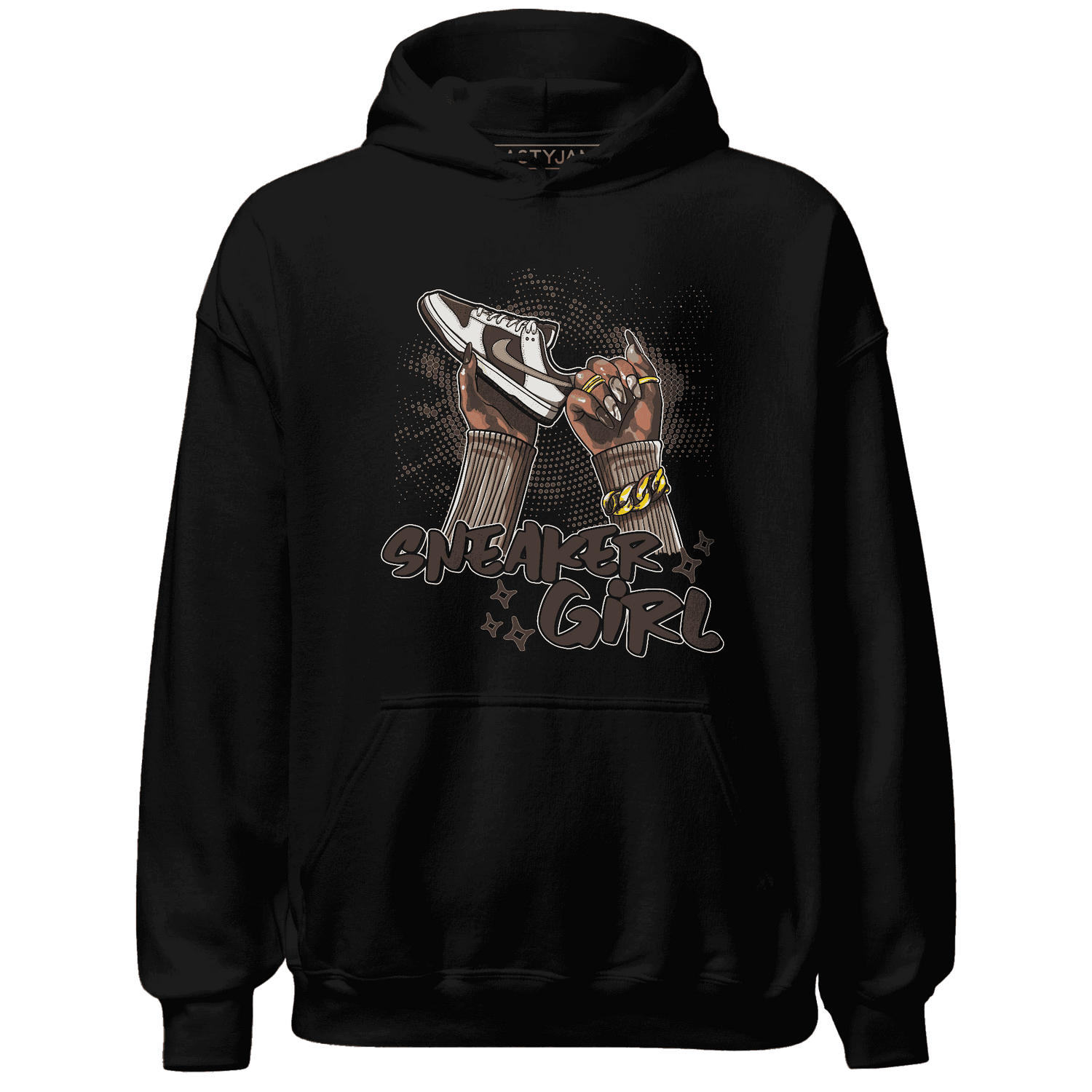 Dunk Low Baroque Brown Hoodie Match Sneaker Girl Nail - NastyJamz