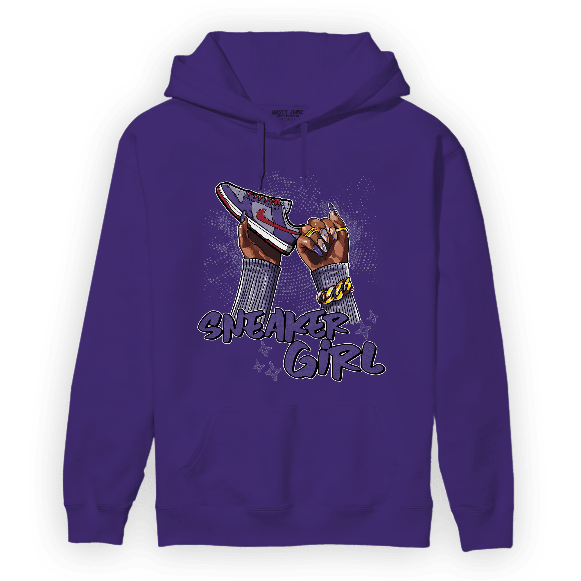 Dunk Low Plum Hoodie Match Sneaker Girl Nail - NastyJamz