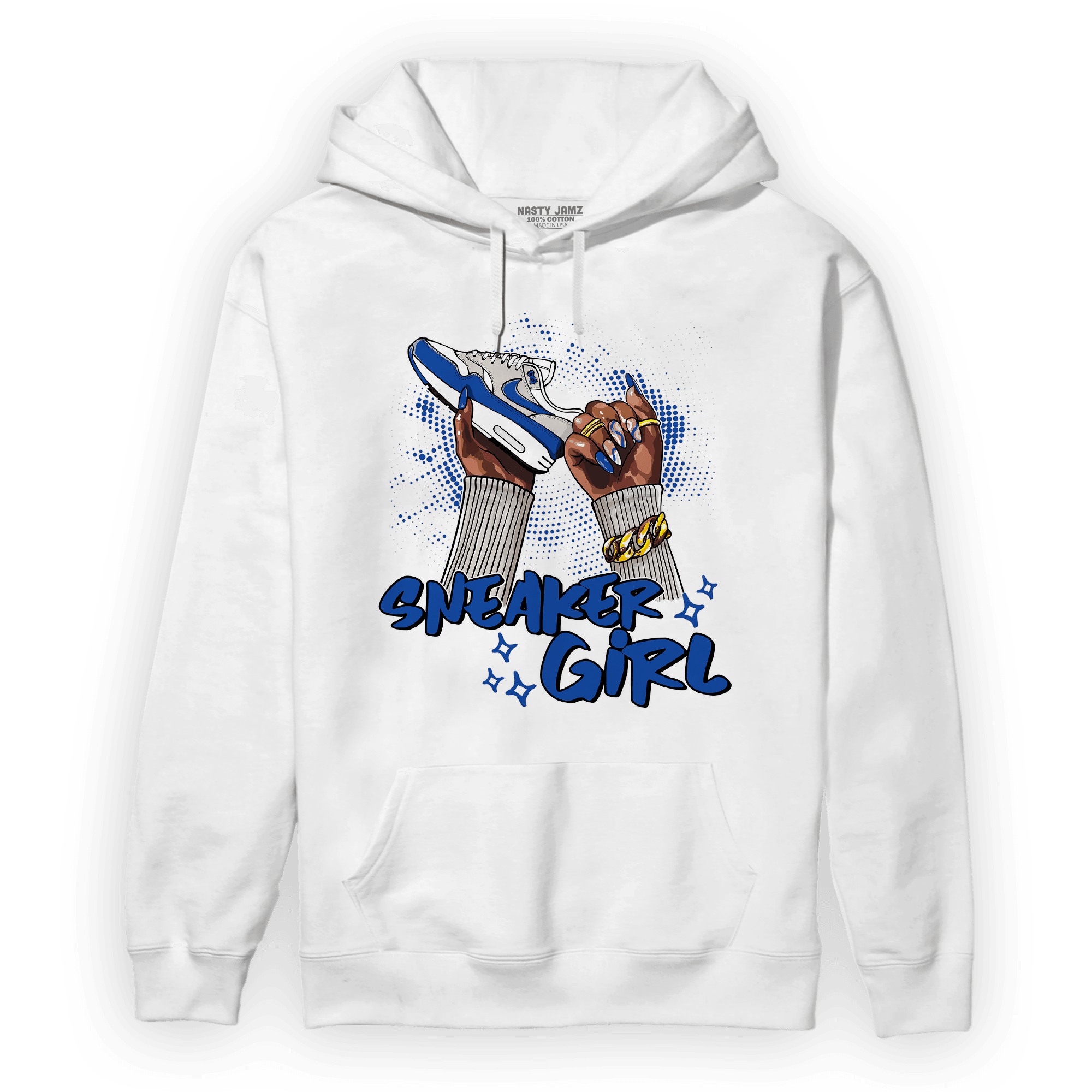 Air Max 1 86 Royal Hoodie Match Sneaker Girl Nail - NastyJamz