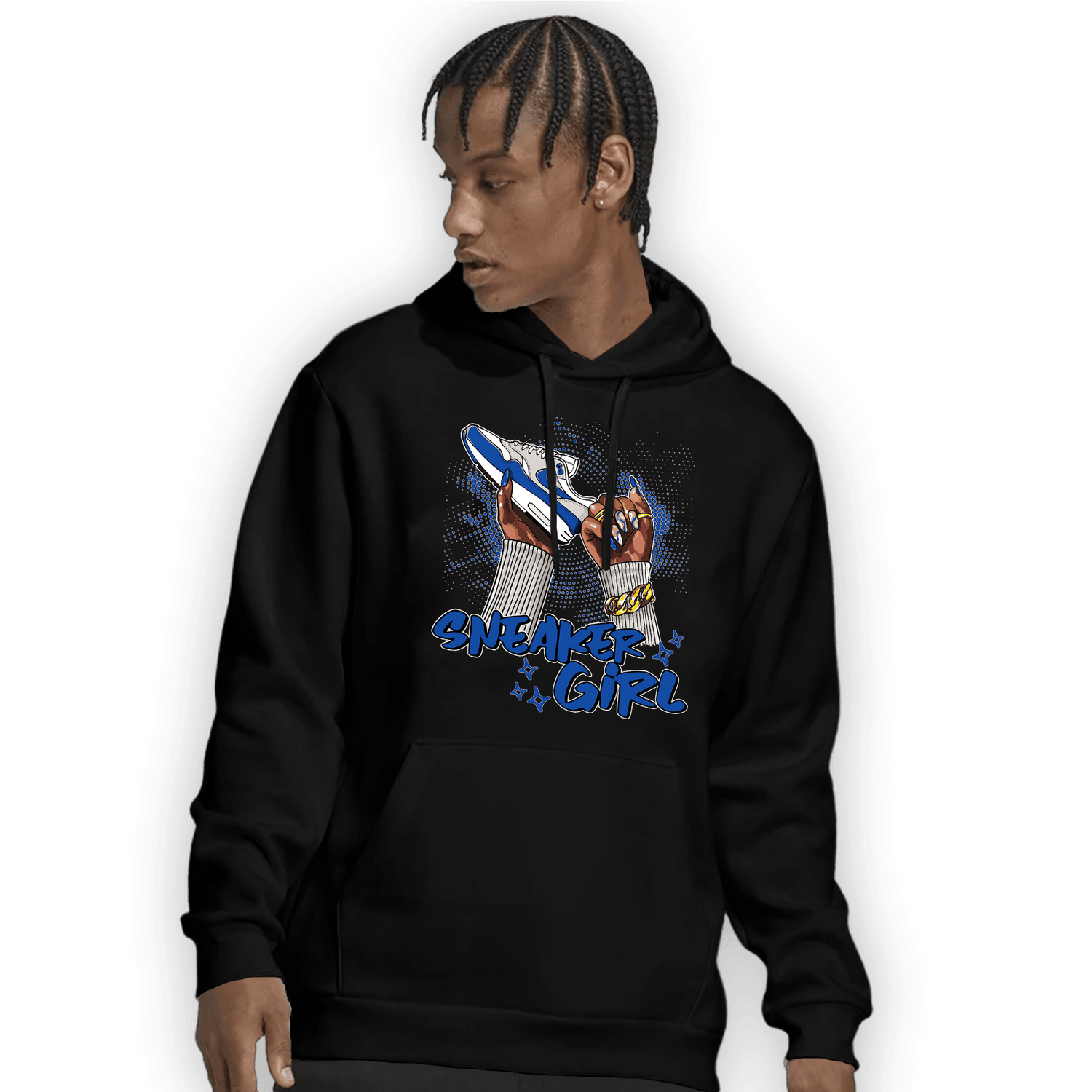 Air Max 1 86 Royal Hoodie Match Sneaker Girl Nail - NastyJamz