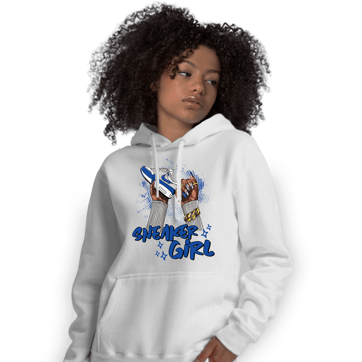 Air Max 1 86 Royal Hoodie Match Sneaker Girl Nail - NastyJamz