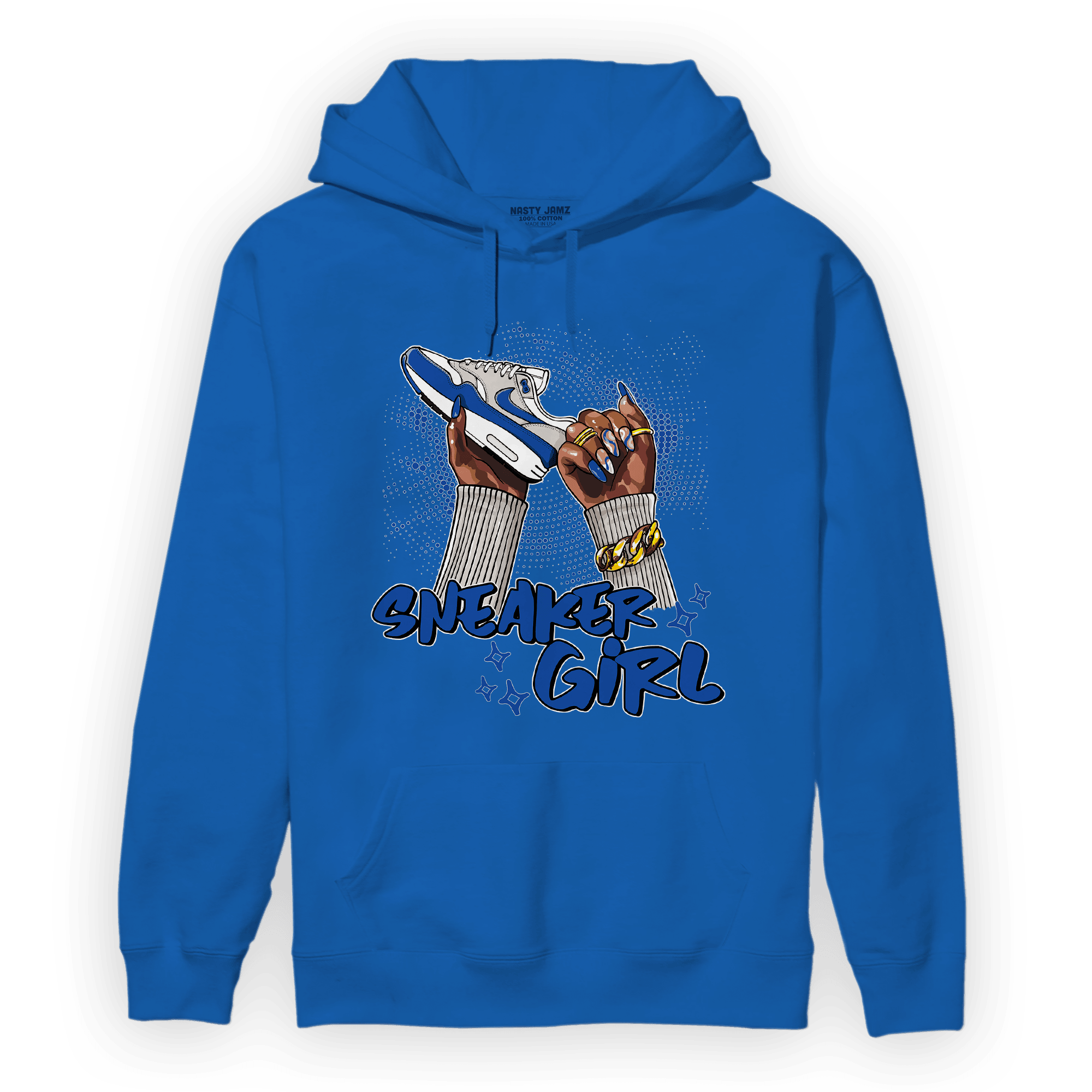 Air Max 1 86 Royal Hoodie Match Sneaker Girl Nail - NastyJamz