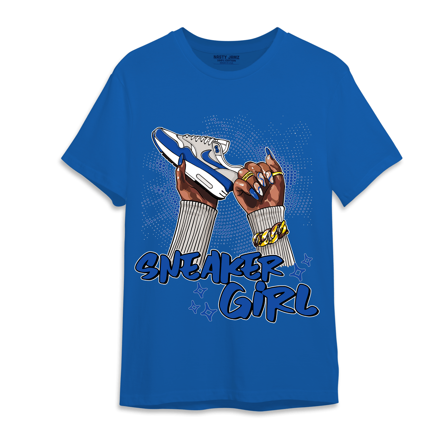 Air Max 1 86 Royal T Shirt Match Sneaker Girl Nail - NastyJamz
