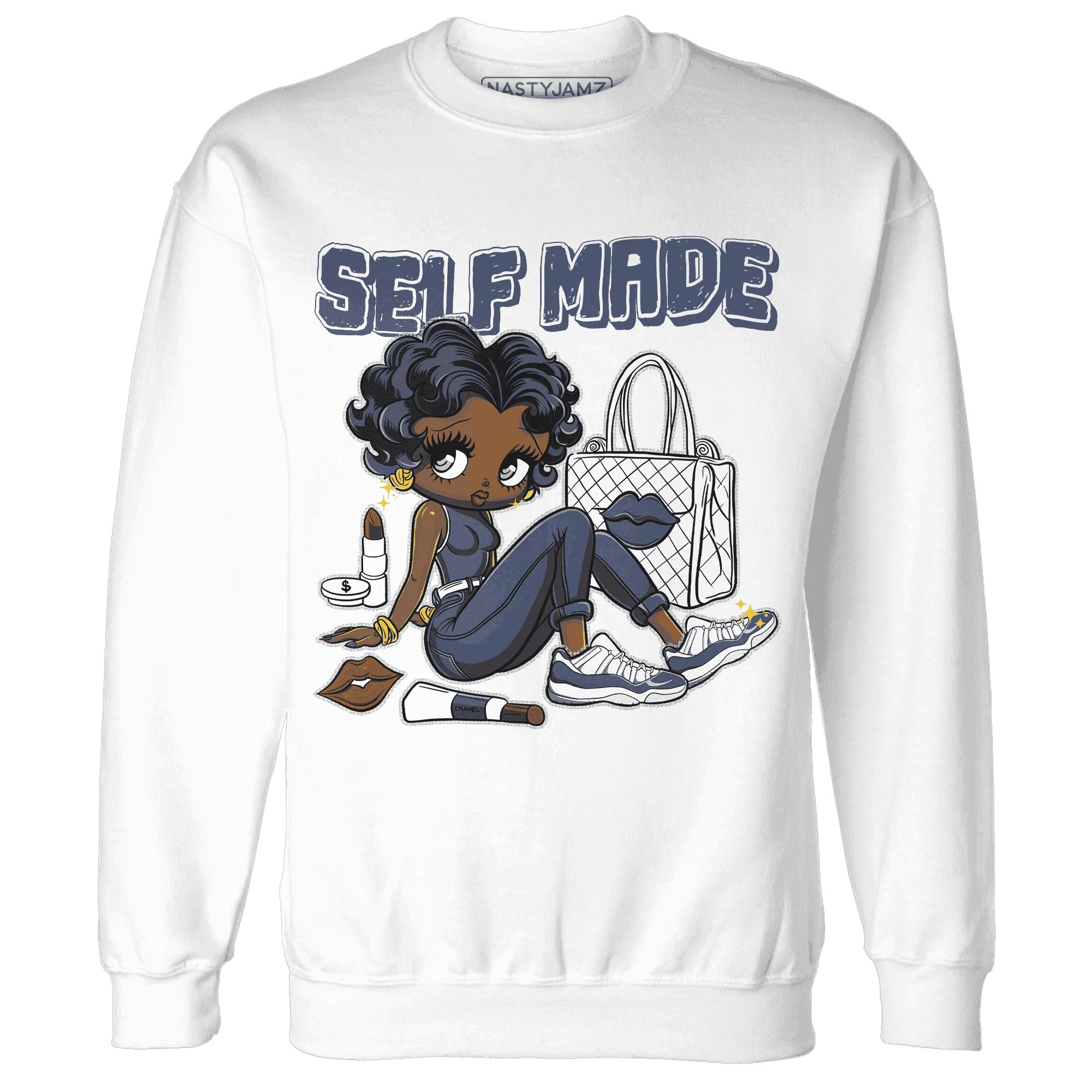 Low-Diffused-Blue-11s-Sweatshirt-Match-Sneaker-Girl-Selfmade