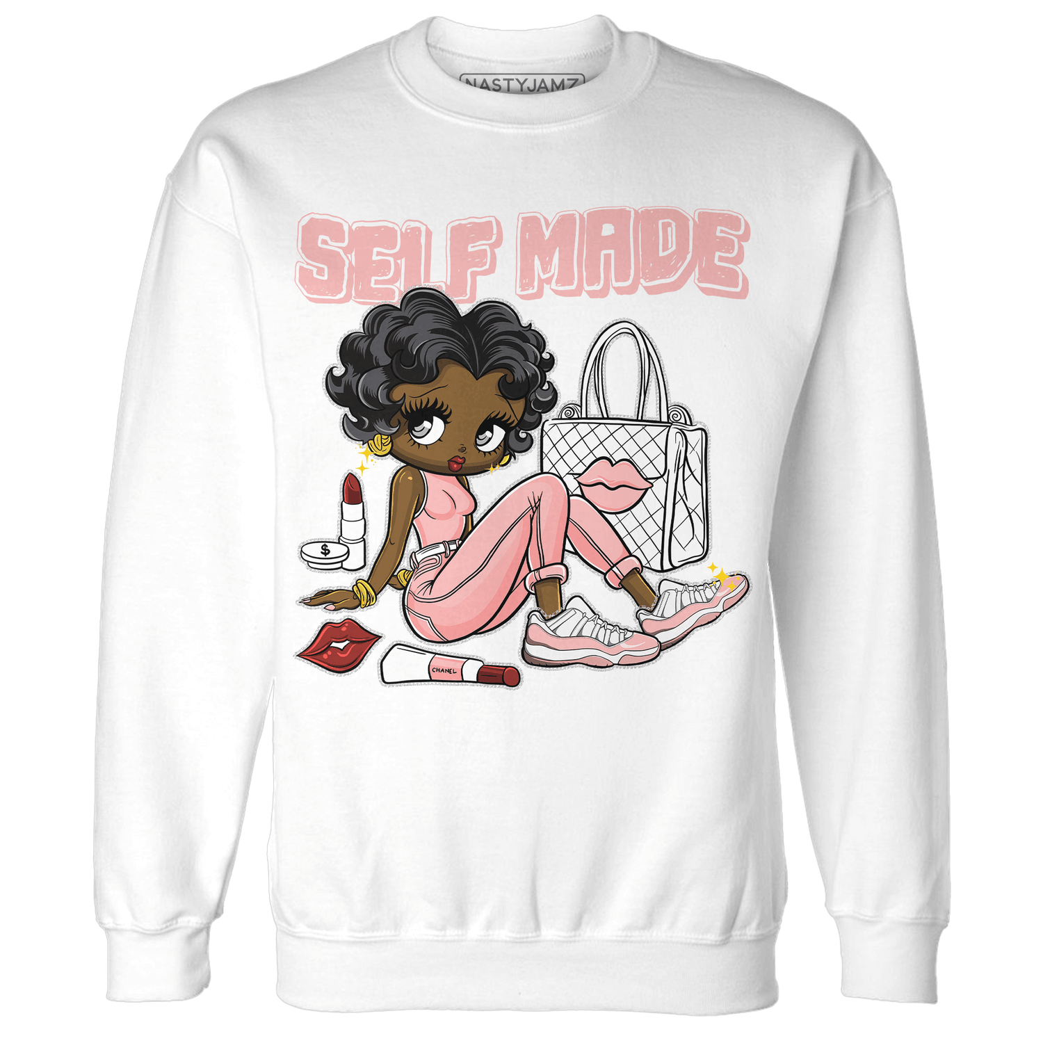 Low Legend Pink 11s Sweatshirt Match Sneaker Girl Selfmade - NastyJamz